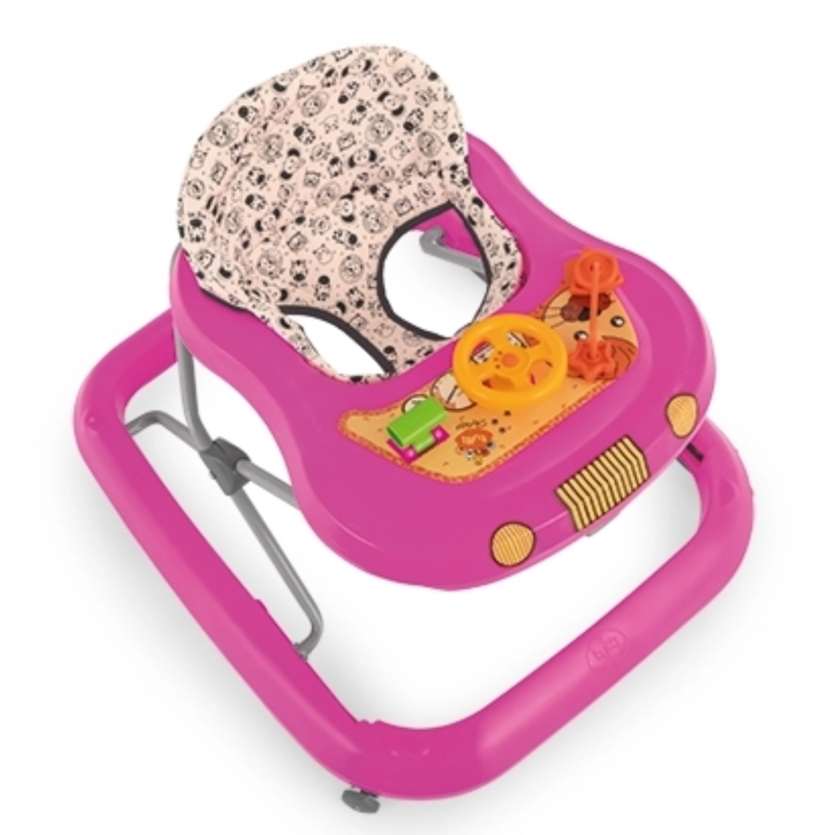 Andador Infantil Safari II Rosa Ideal Para Crianças Até 12kg 