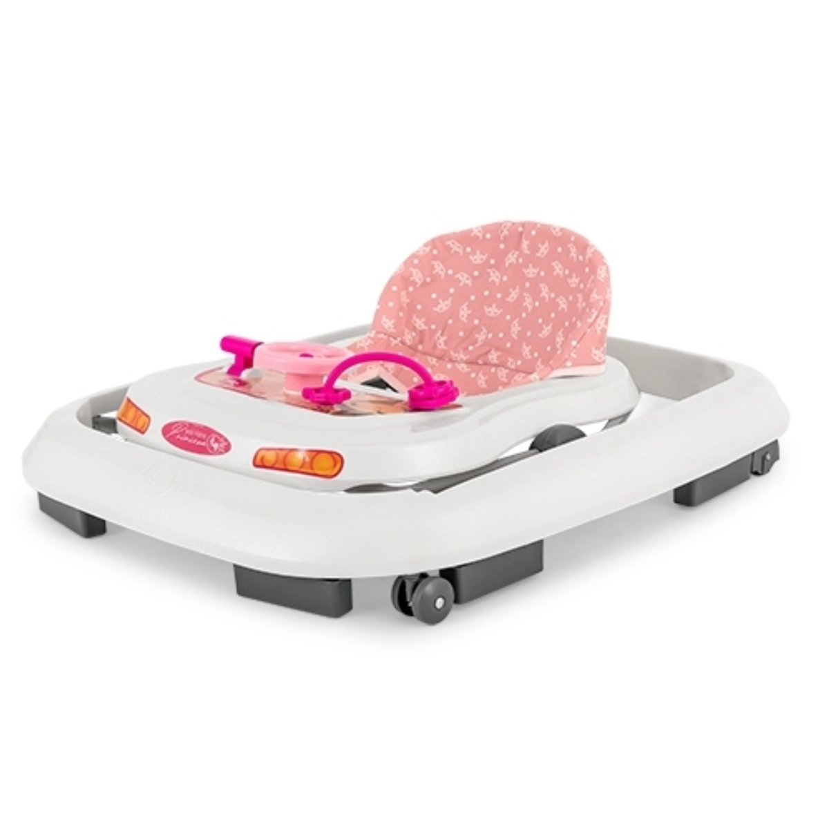 Andador Infantil Tutti Baby Rosa com Altura Ajustável e Assento Lavável