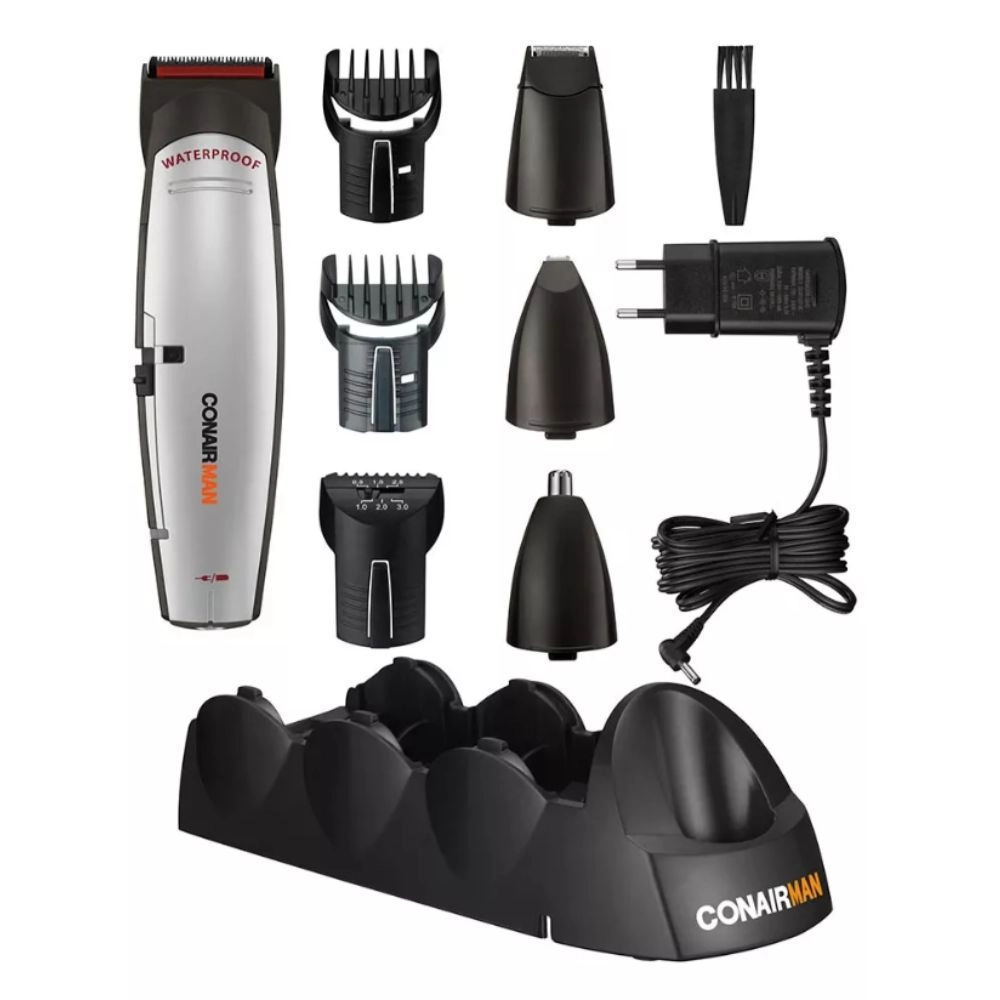  Aparador De Pelos Barba Bigode 8 Em 1 - Conair Recarregavel