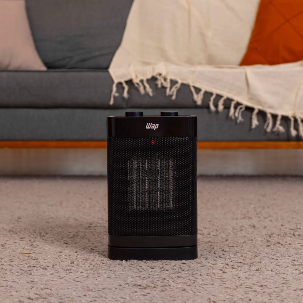 Aquecedor Portátil Wap Air Heat Ceramic Elétrico 3 em 1 Cor Preto 220v