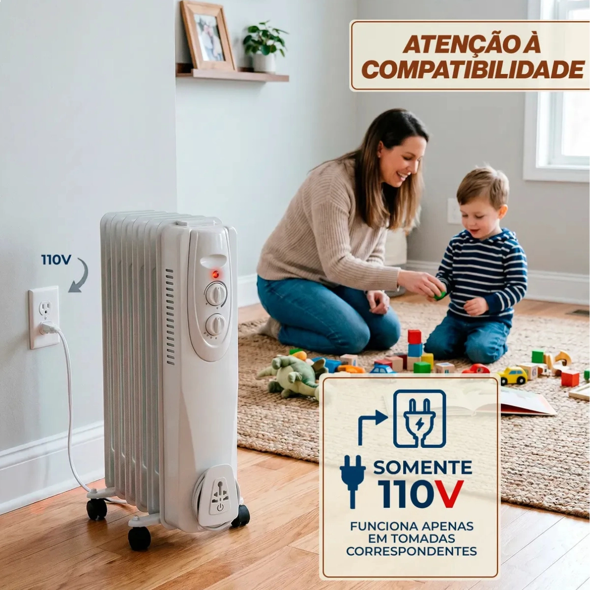Aquecedor Portatil Eletrico de Ambiente a Oleo 127v 1000w Aquecedor Portatil Eletrico de Ambiente a Oleo 127v 1000w