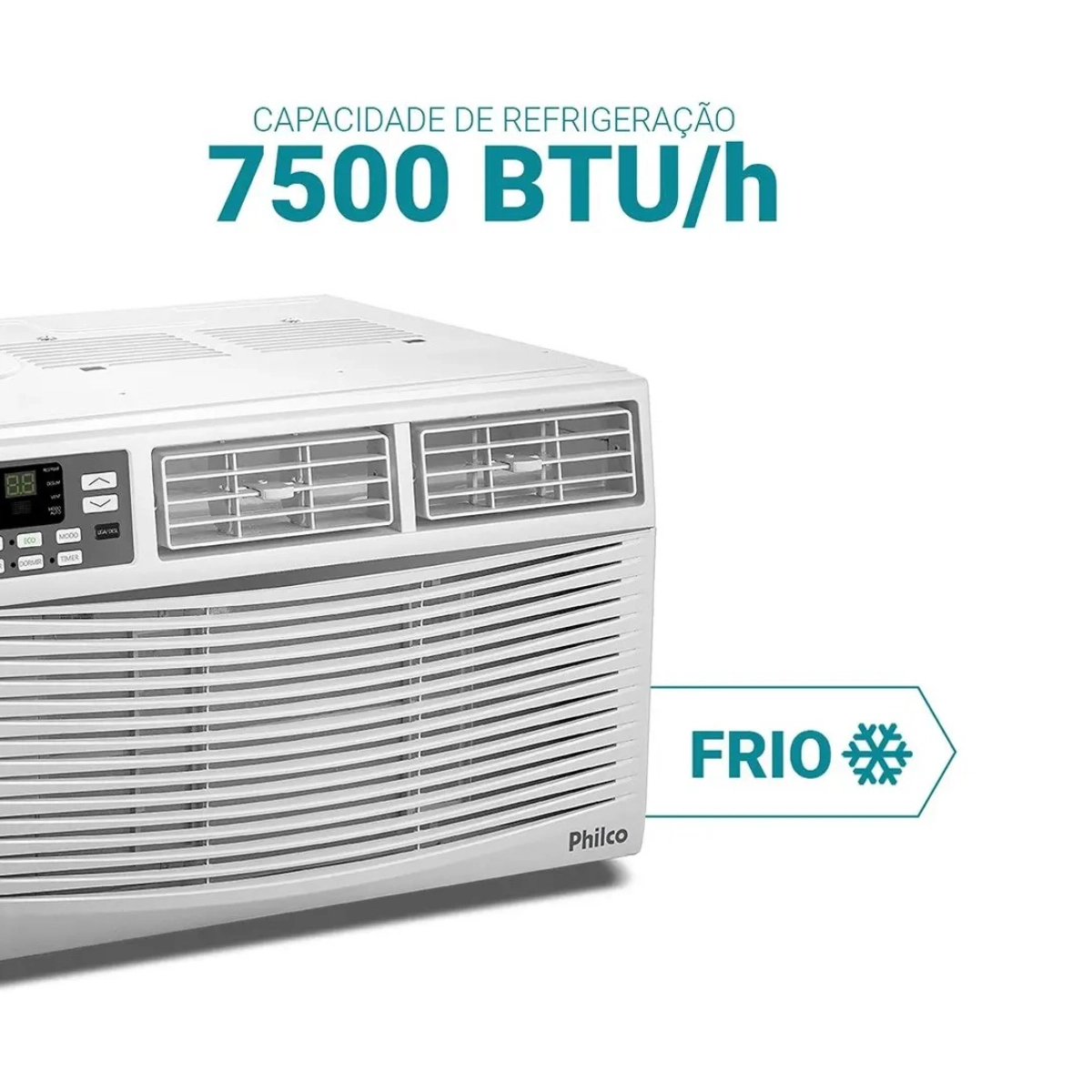 AR CONDICIONADO DE JANELA PHILCO PAJ7FH 7.500 BTUS BRANCO 220V BRANCO AR CONDICIONADO DE JANELA PHILCO PAJ7FH 7.500 BTUS BRANCO 220V BRANCO