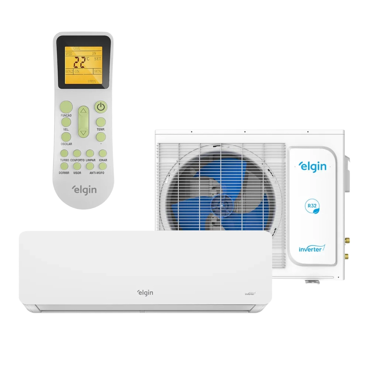 AR CONDICIONADO ECO DREAM INVERTER WI-FI 9.000 BTU FRIO 220V ELGIN COMPATIVEL ALEXA E GOOGLE HOME