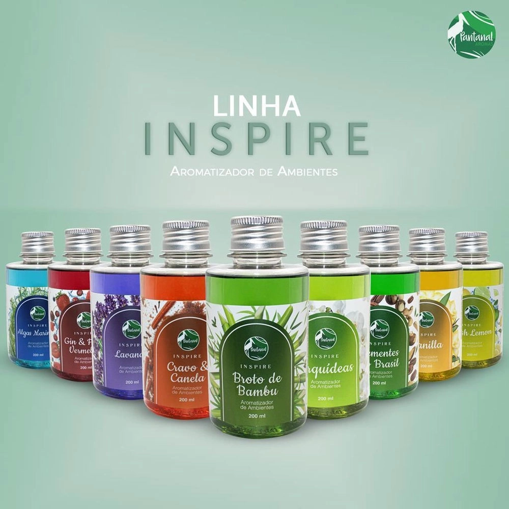 Aromatizador de Ambiente Inspire Pantanal Aromas com Essência de Limão Fresco 200ml