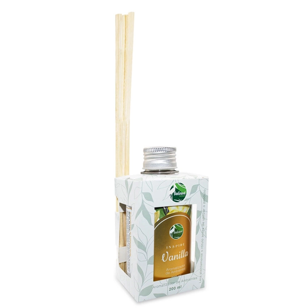 AROMATIZADOR DE AMBIENTE INSPIRE PANTANAL AROMAS COM ESSÊNCIA DE VANILLA 200ML 