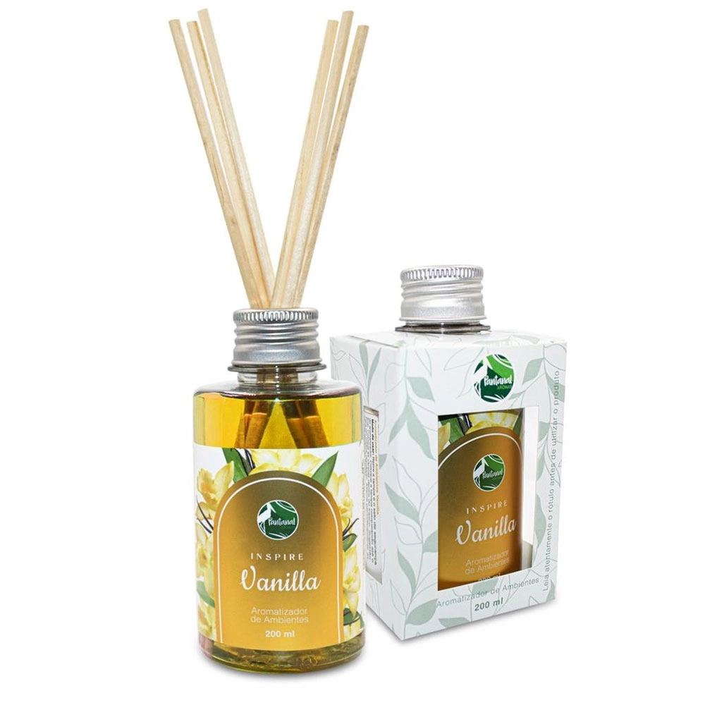 AROMATIZADOR DE AMBIENTE INSPIRE PANTANAL AROMAS COM ESSÊNCIA DE VANILLA 200ML 