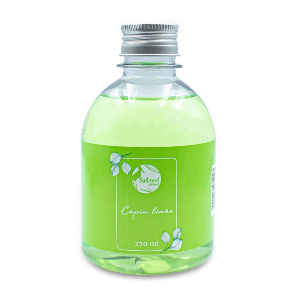 Aromatizador de Ambiente Pantanal Aromas com Essência de Capim Limão 270ml Aromatizador de Ambiente Pantanal Aromas com Essência de Capim Limão 270ml