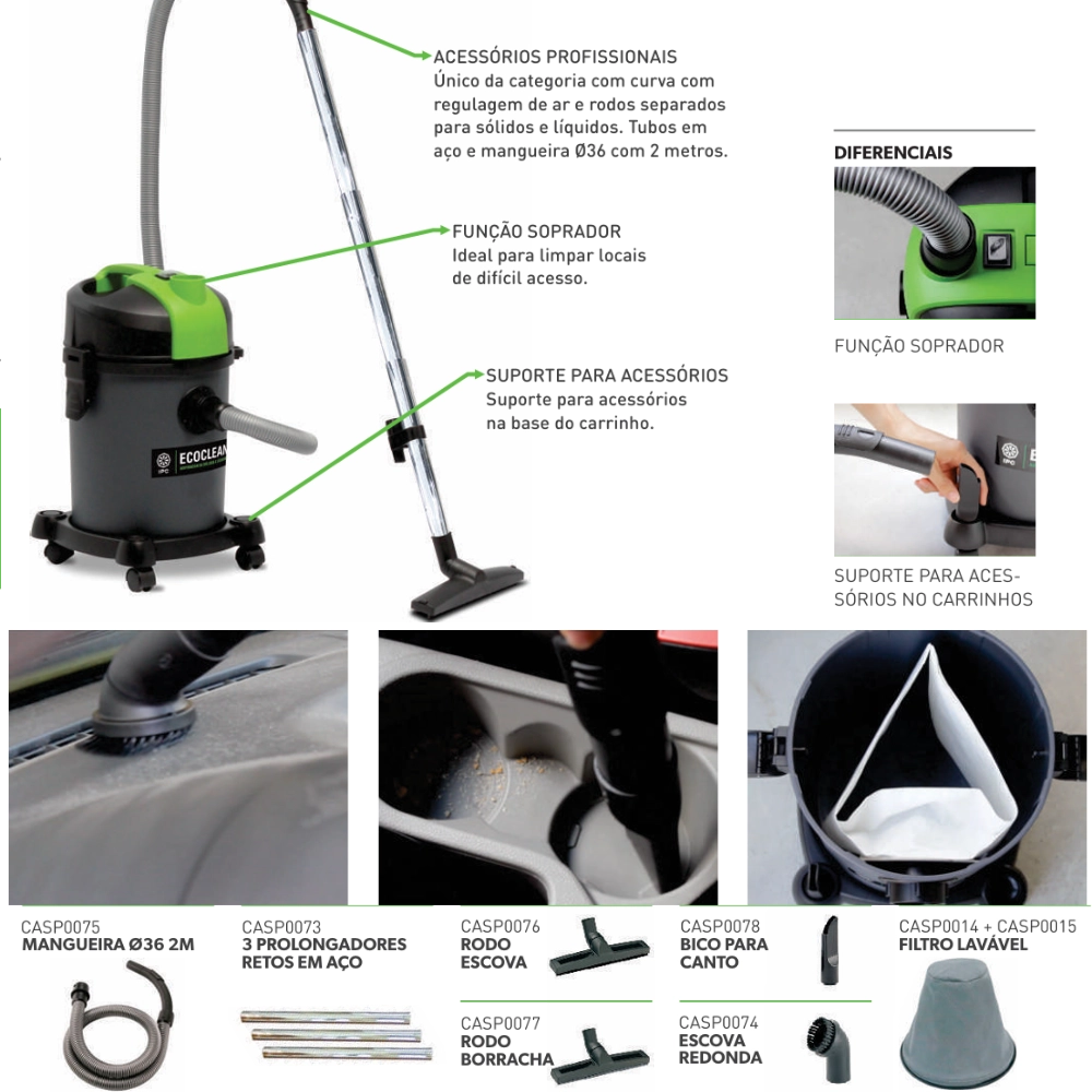 Aspirador Ipc Ecoclean 127v
