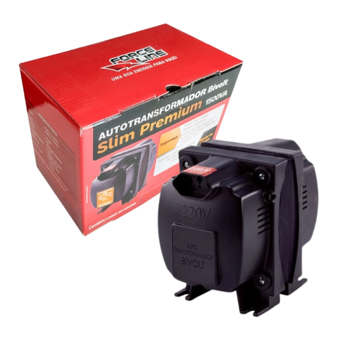 AUTOTRANSFORMADOR 1500VA BIVOLT PRETO TRIPOLAR SLIM PREMIUM FORCE LINE AUTOTRANSFORMADOR 1500VA BIVOLT PRETO TRIPOLAR SLIM PREMIUM FORCE LINE