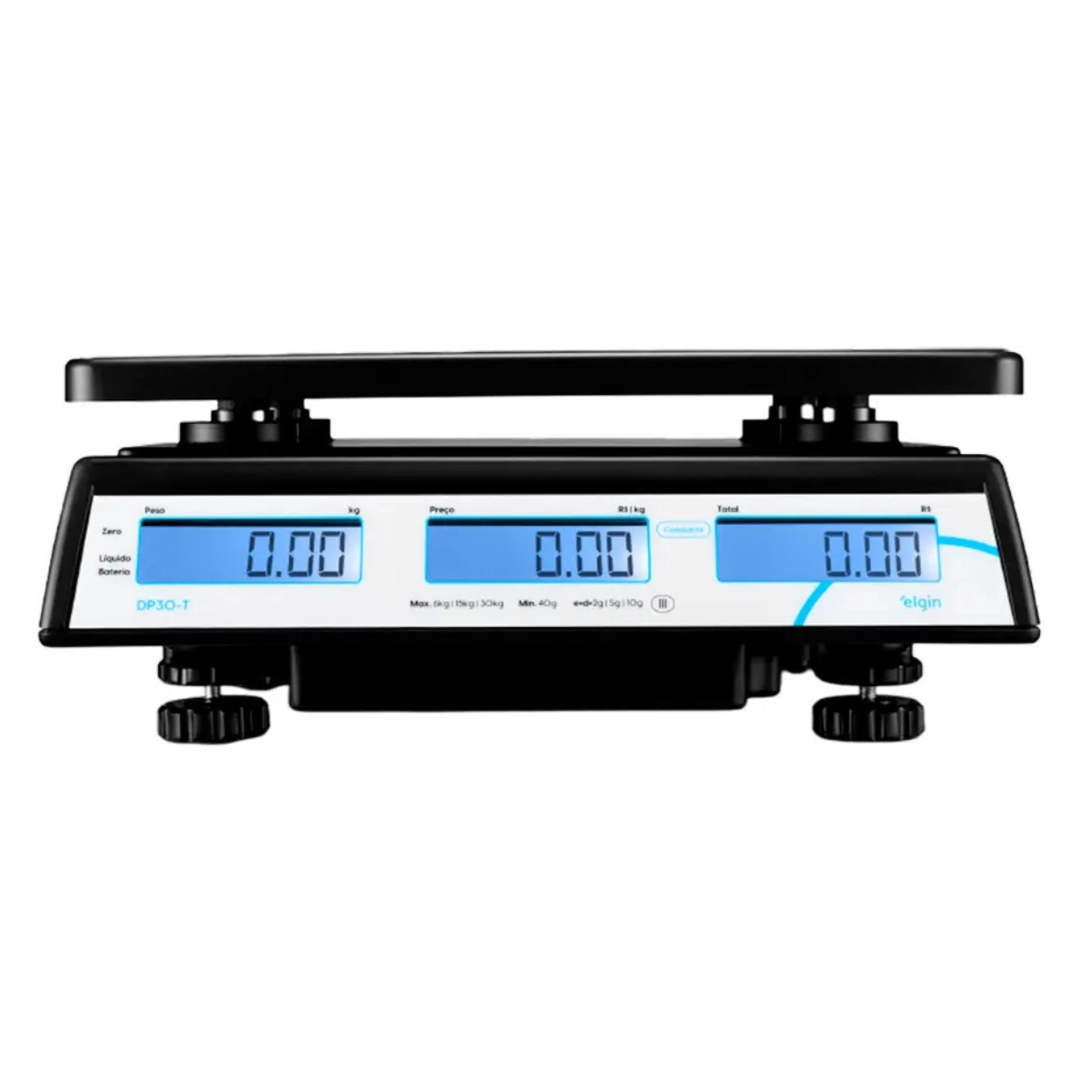 BALANÇA COMPUTADORA PARA COMERCIO ELGIN 30KG PRETA COM BATERIA BALANÇA COMPUTADORA PARA COMERCIO ELGIN 30KG PRETA COM BATERIA