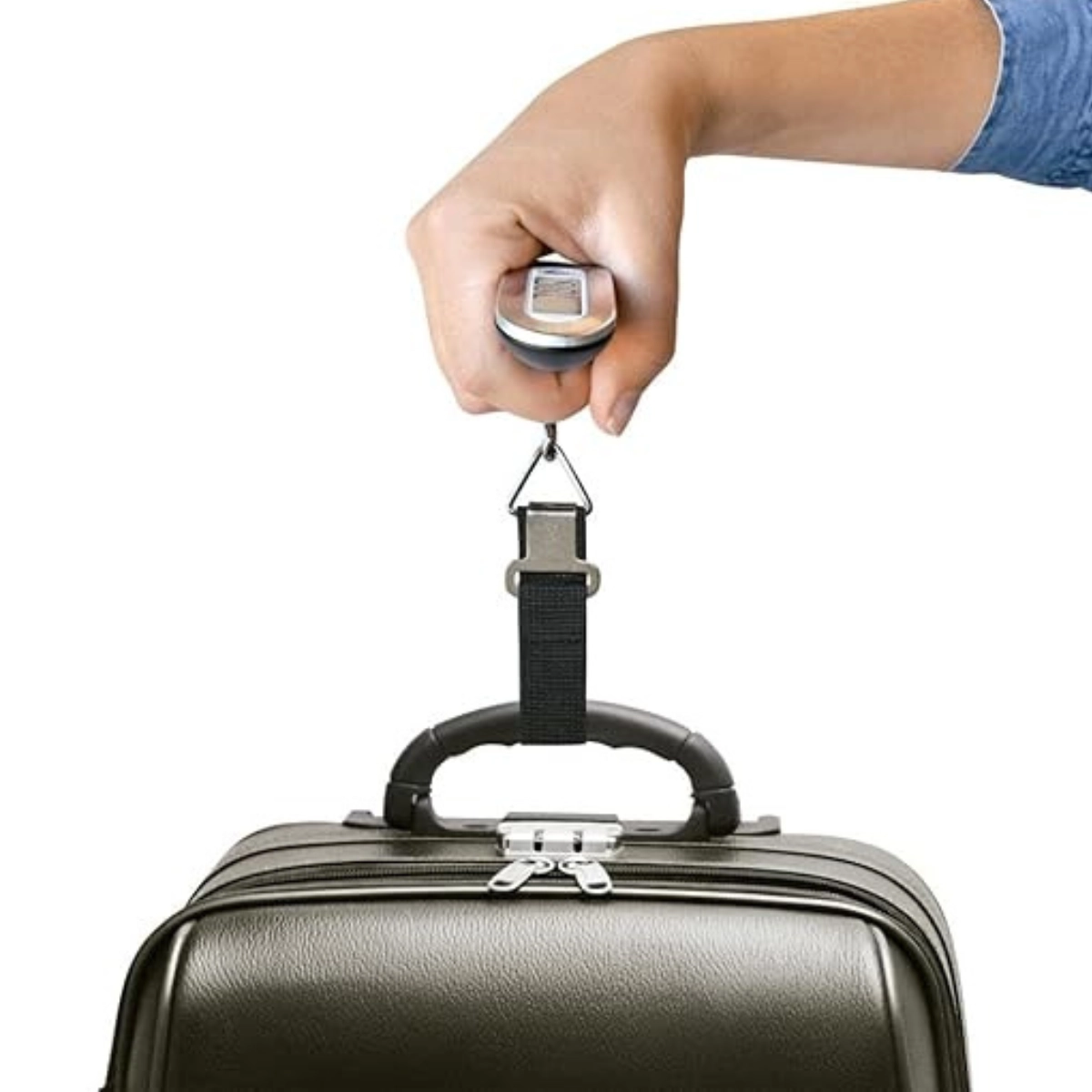 BALANCA DIGITAL PORTATIL DE VIAGEM GEONAV 50KG PRETA E PRATA BALANCA DIGITAL PORTATIL DE VIAGEM GEONAV 50KG PRETA E PRATA