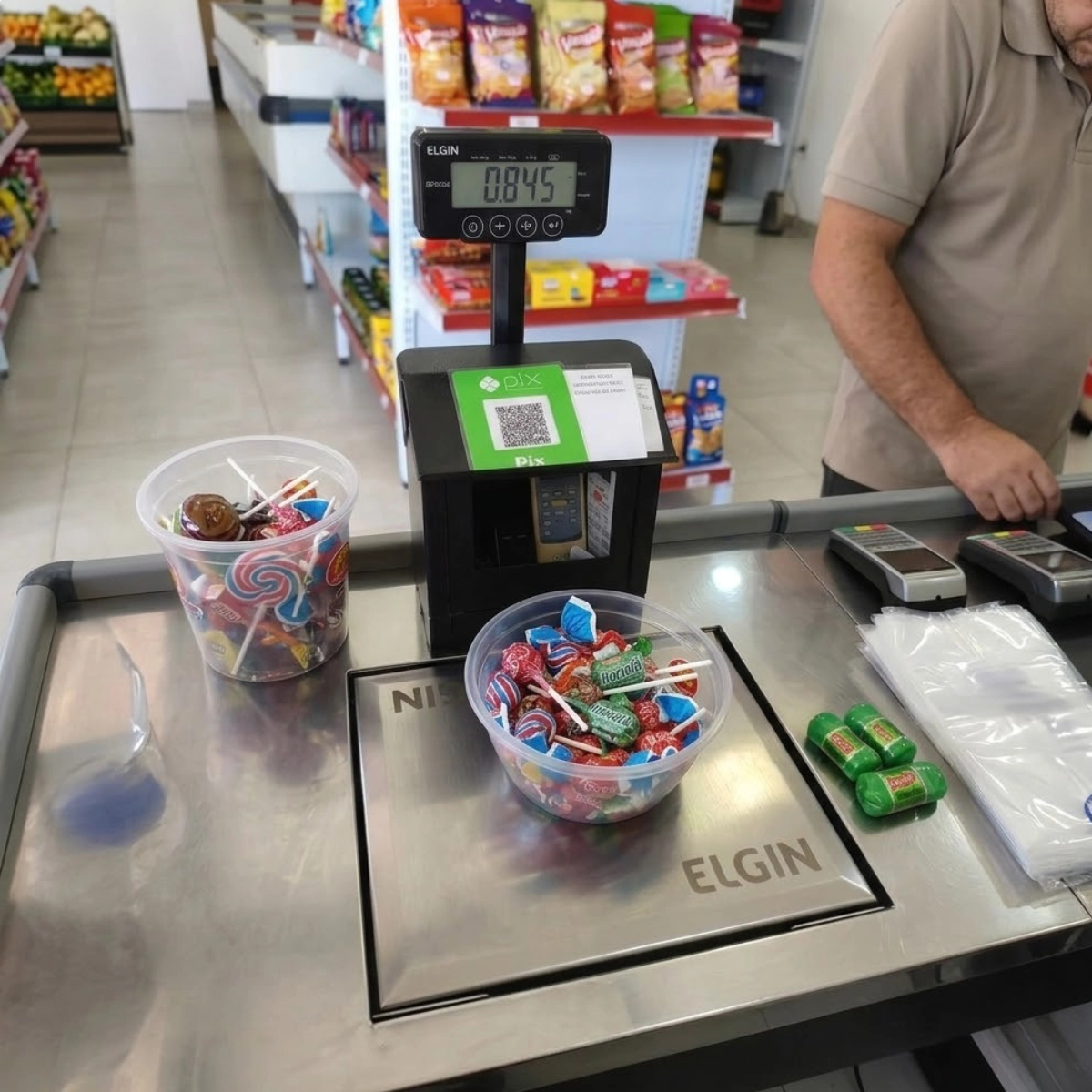 BALANCA ELETRÔNICA DIGITAL PARA COMERCIO 30KG ELGIN CINZA BALANCA ELETRÔNICA DIGITAL PARA COMERCIO 30KG ELGIN CINZA