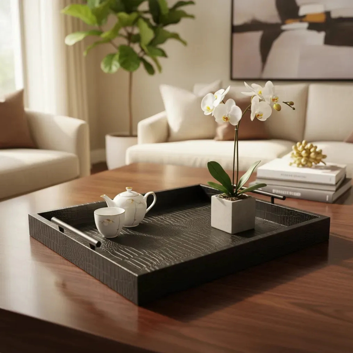 Bandeja com Alca Metal 47,5x36x7,5cm