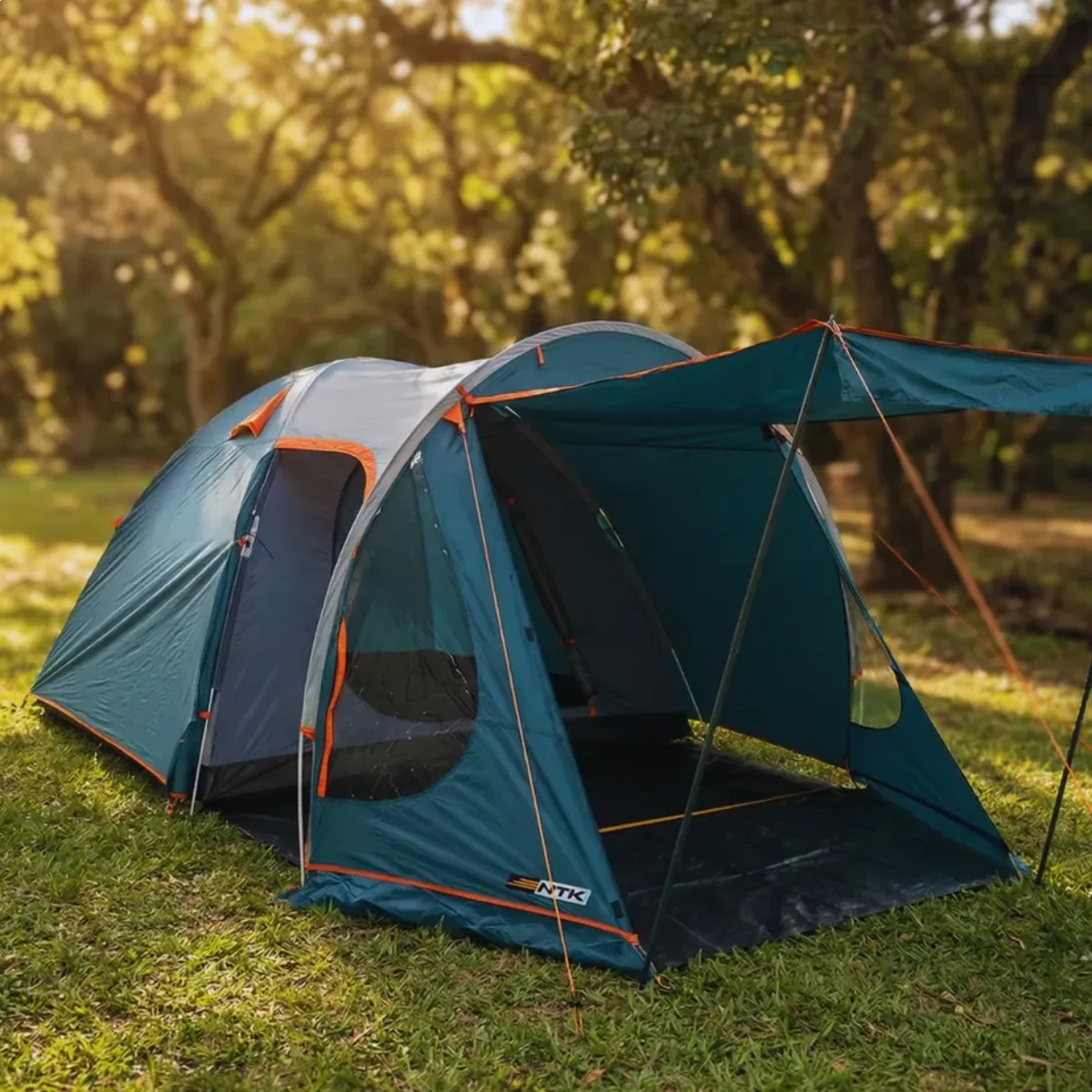 Barraca de Acampamento Indy Gt 6 Pessoas Verde 2500mm Impermeável com Avance Frontal e Varanda Barraca de Acampamento Indy Gt 6 Pessoas Verde 2500mm Impermeável com Avance Frontal e Varanda