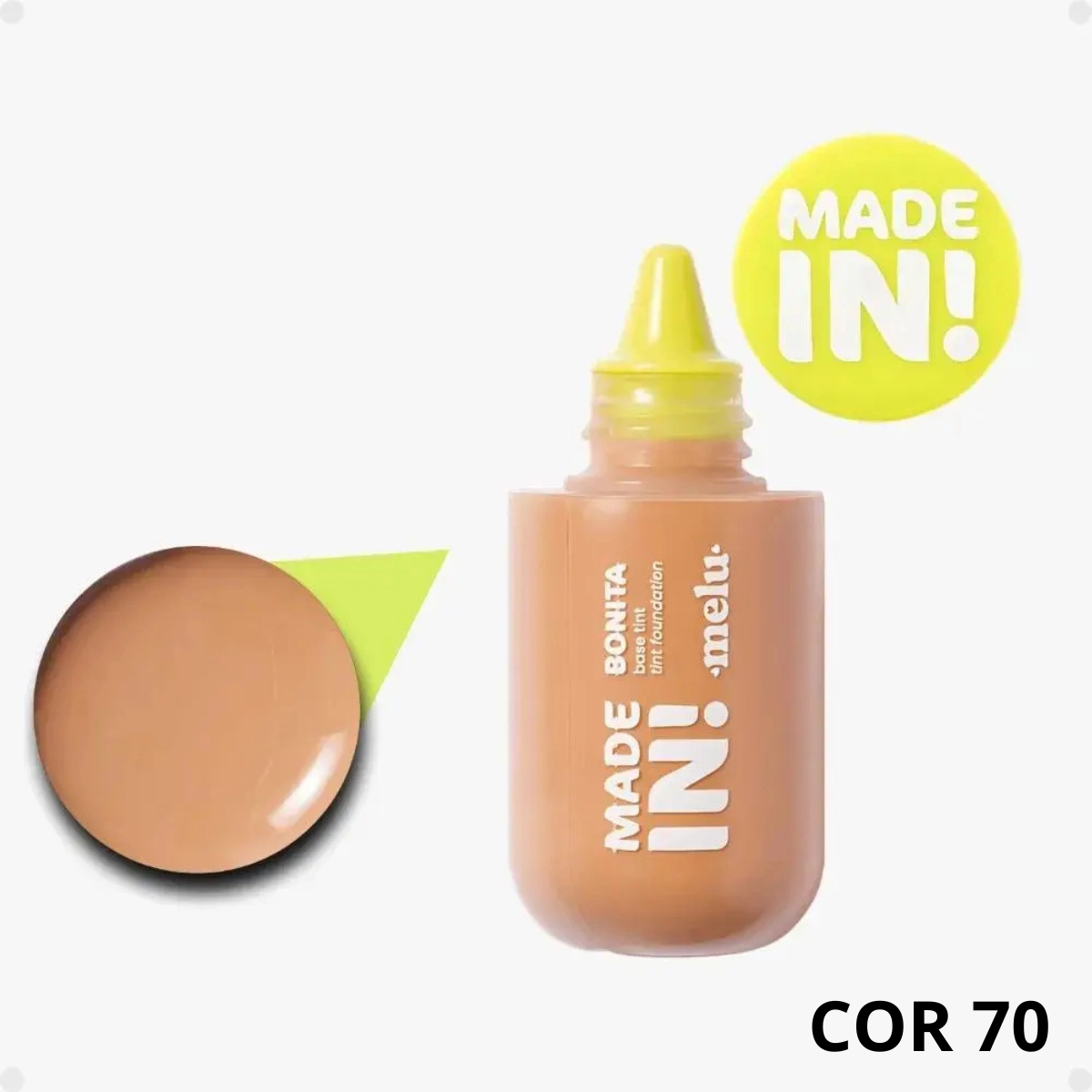 BASE LIQUIDA BONITA MELU RUBY ROSE TINT FOUNDATION MADE IN 70 RRM302-7 BASE LIQUIDA BONITA MELU RUBY ROSE TINT FOUNDATION MADE IN 70 RRM302-7