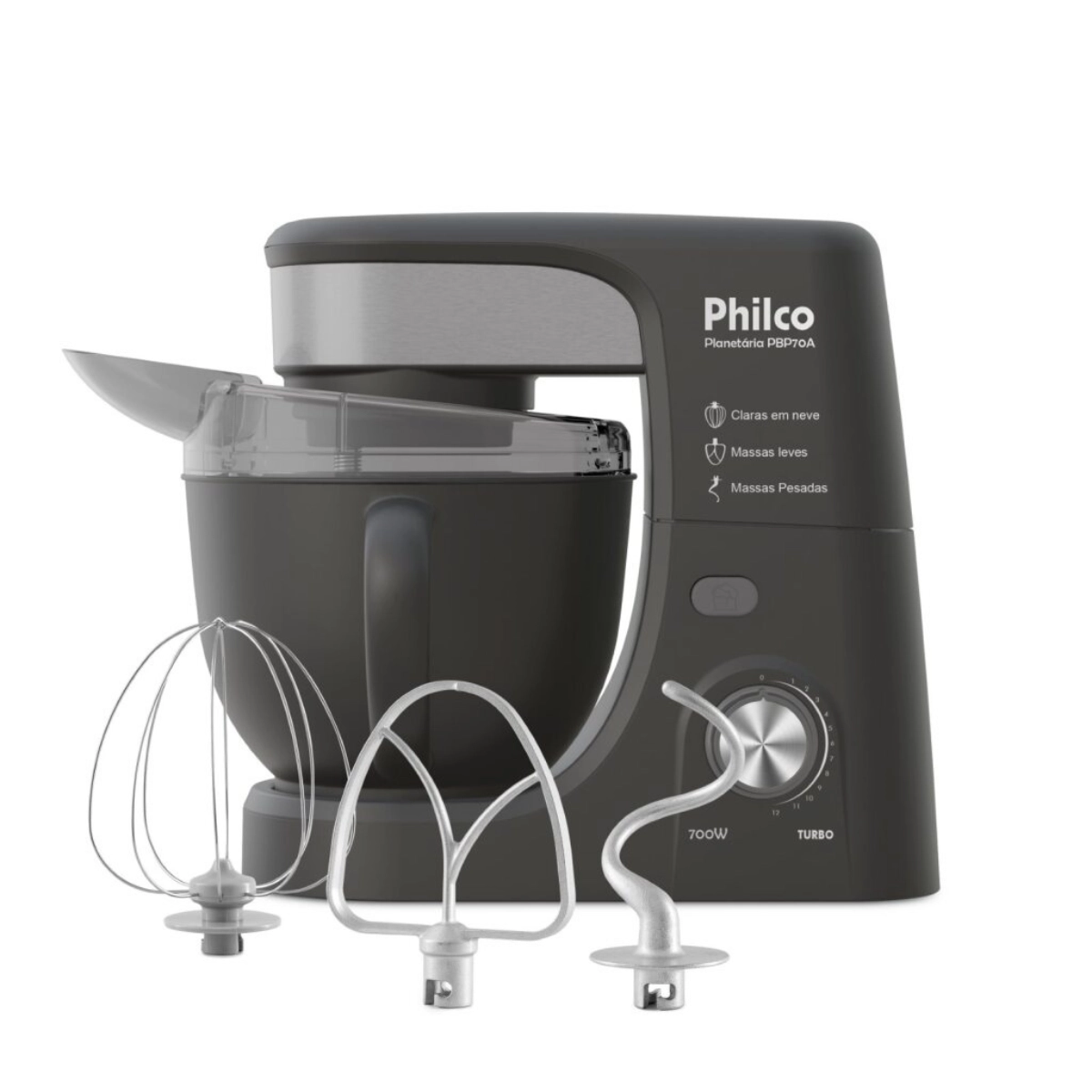 BATEDEIRA PLANETÁRIA PHILCO 700W 4,5L 12 VELOCIDADES 127V