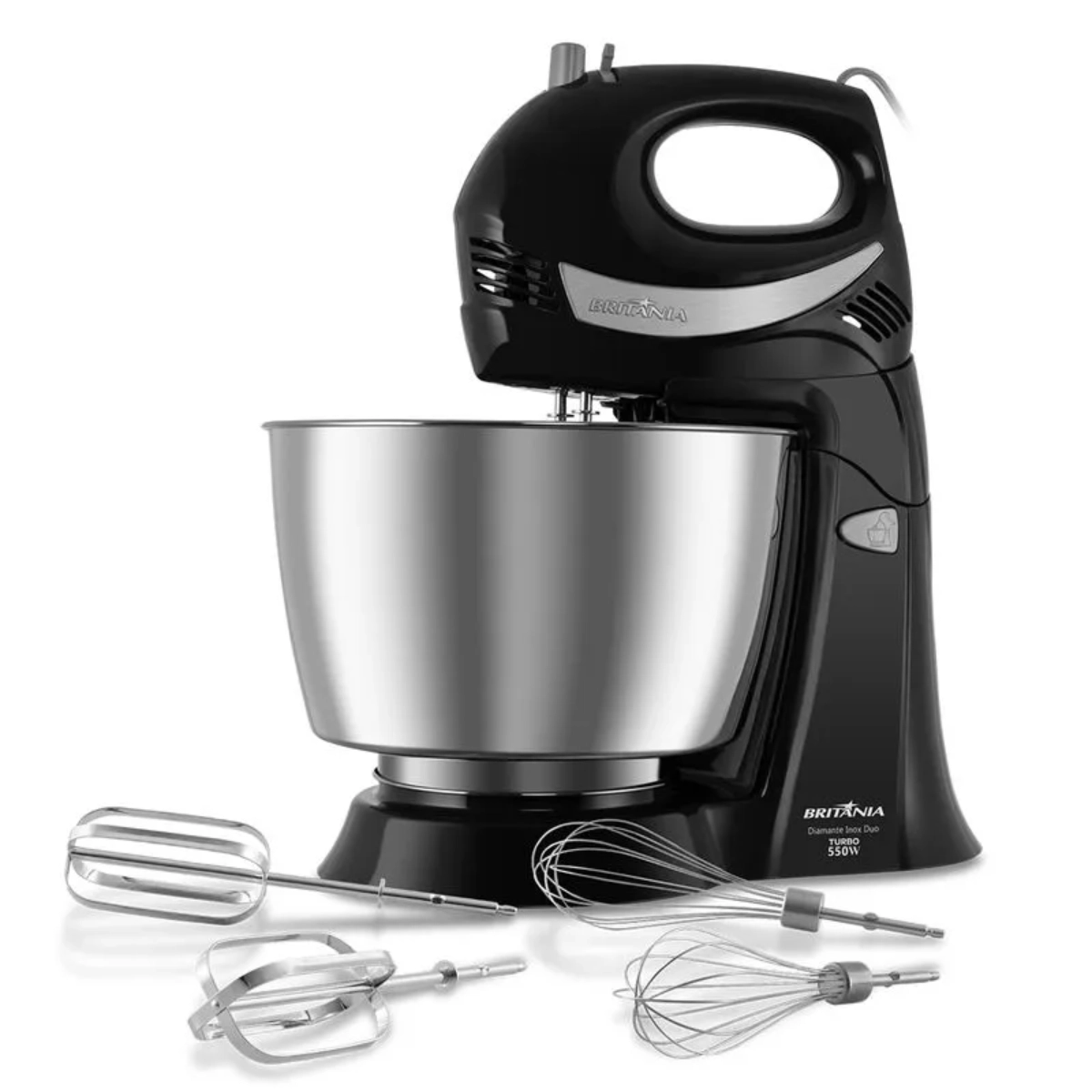 BATEDERIA DIAMANTE INOX 4,3 LITROS 550W TURBO DUO 220V