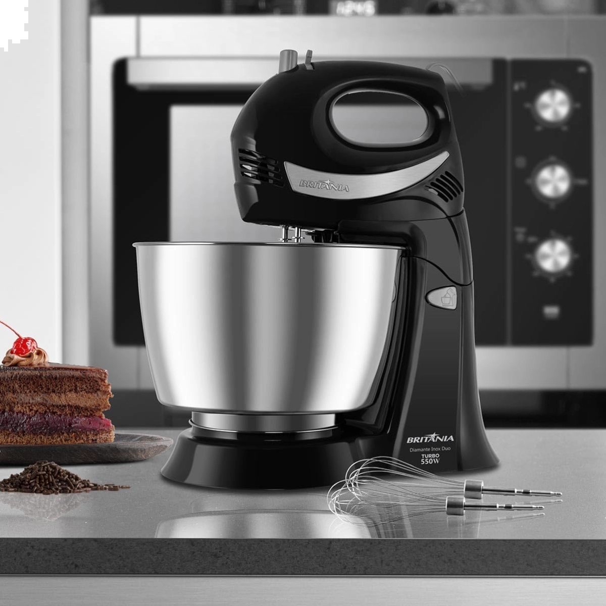 BATEDERIA DIAMANTE INOX 4,3 LITROS 550W TURBO DUO 220V