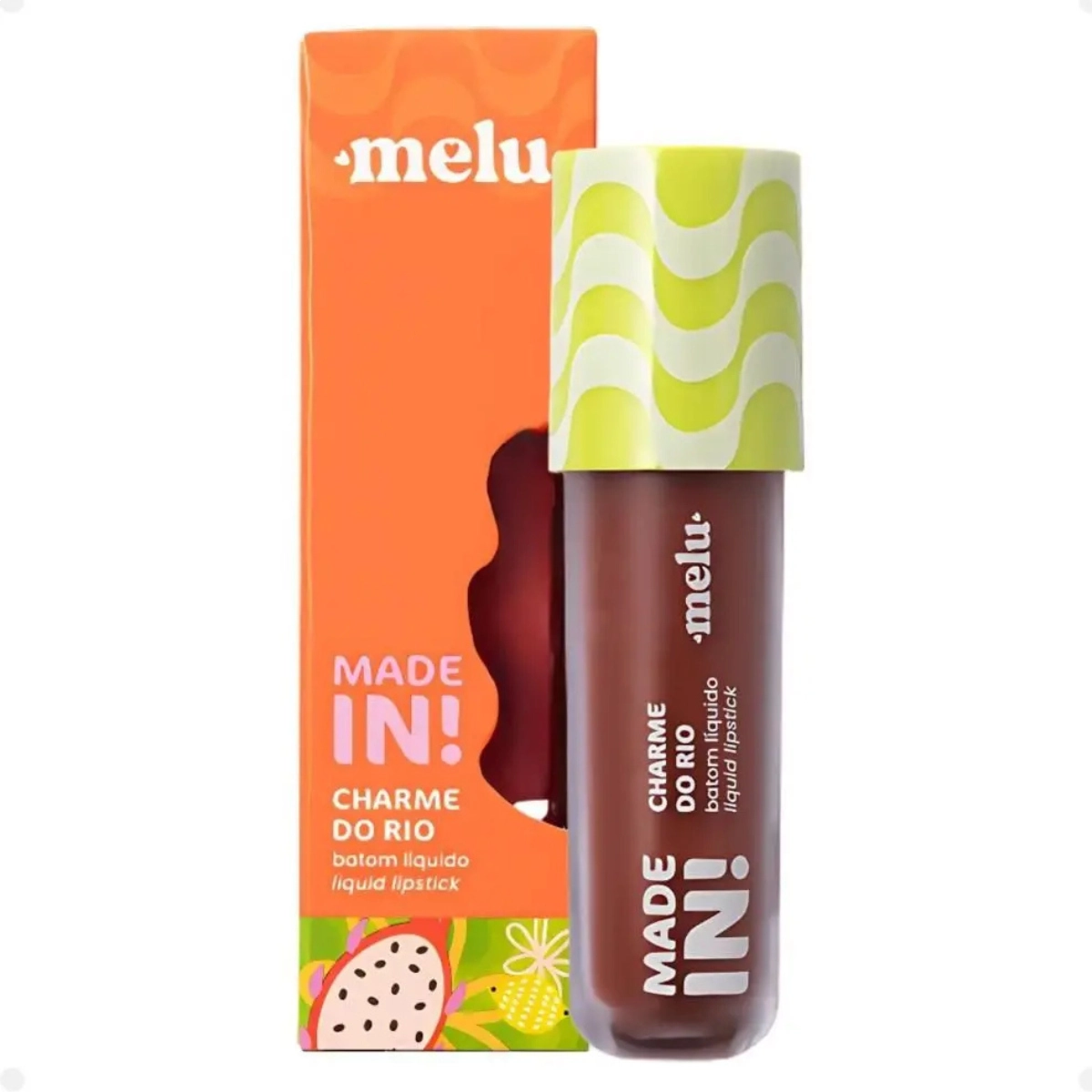 BATOM LÍQUIDO MELU CHARME DO RIO MADE IN LEME 4ML RRL6202-7 BATOM LÍQUIDO MELU CHARME DO RIO MADE IN LEME 4ML RRL6202-7