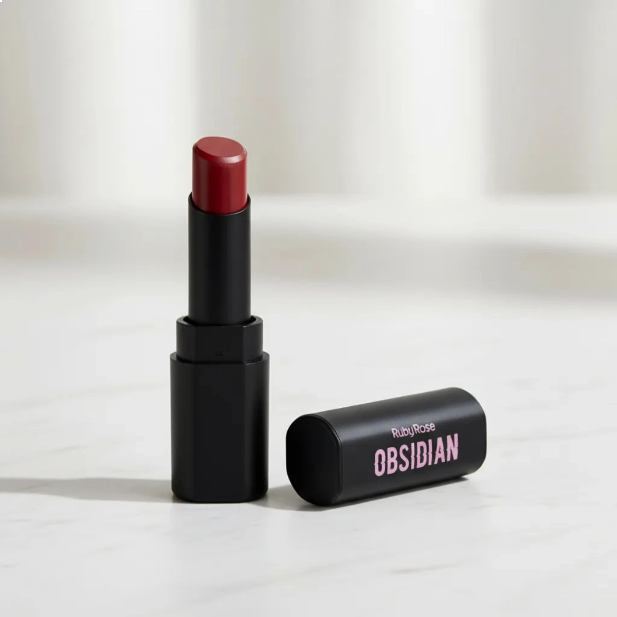 BATOM LABIAL LIPSTICK CREAM SATIN OCS04 OBSIDIAN HB70004 RUBY ROSE