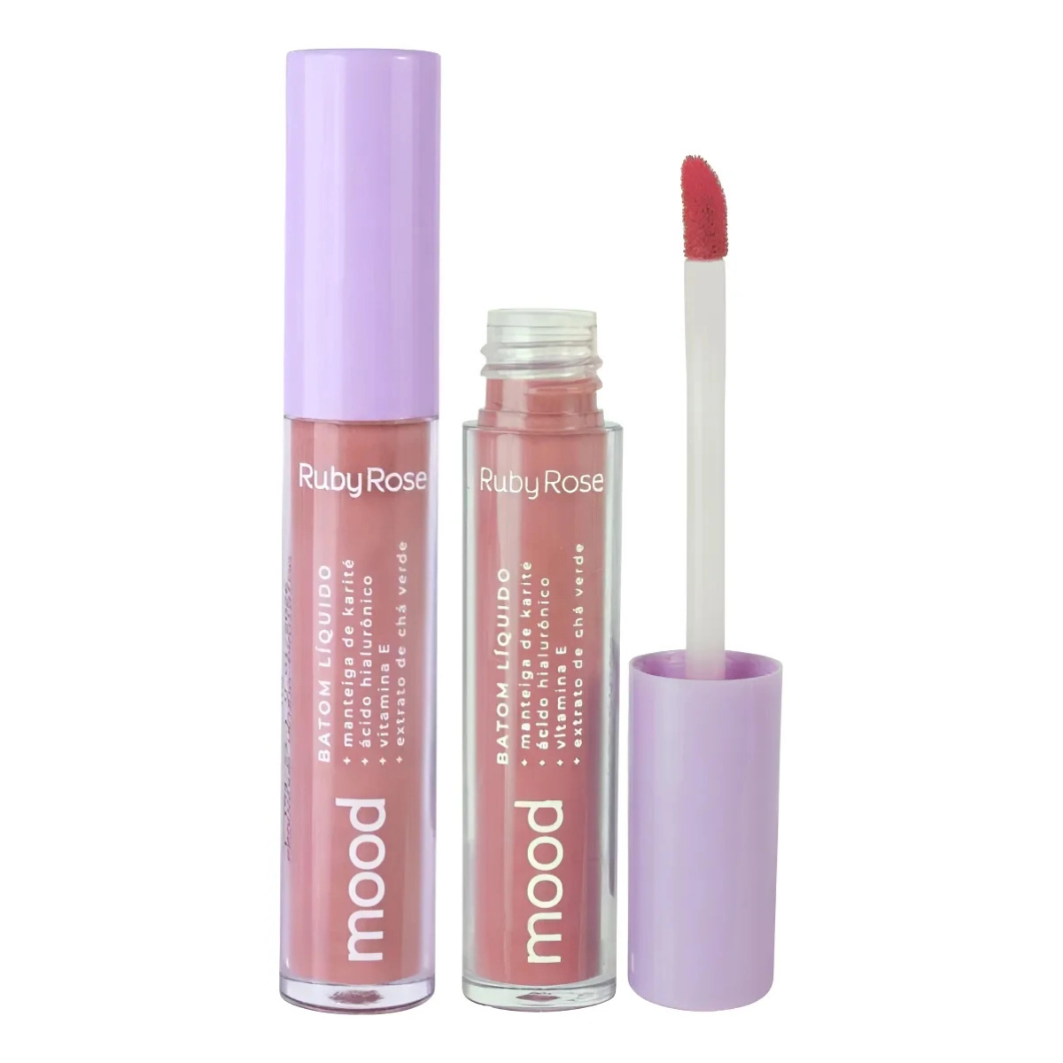 BATOM LABIAL LIQUIDO MOOD B566S8 3,2ML HAPPINESS RUBY ROSE