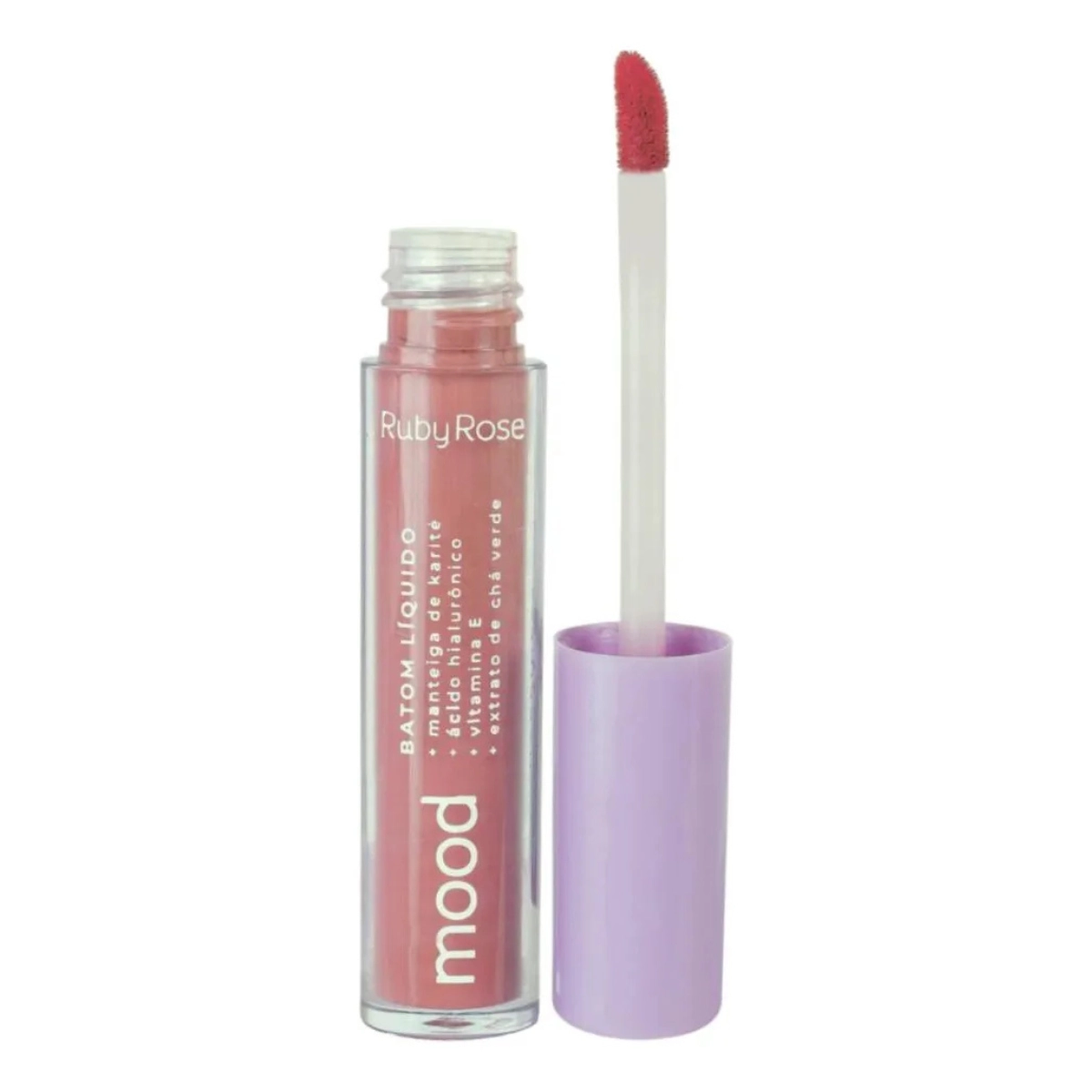 BATOM LABIAL LIQUIDO MOOD B566S8 3,2ML HAPPINESS RUBY ROSE