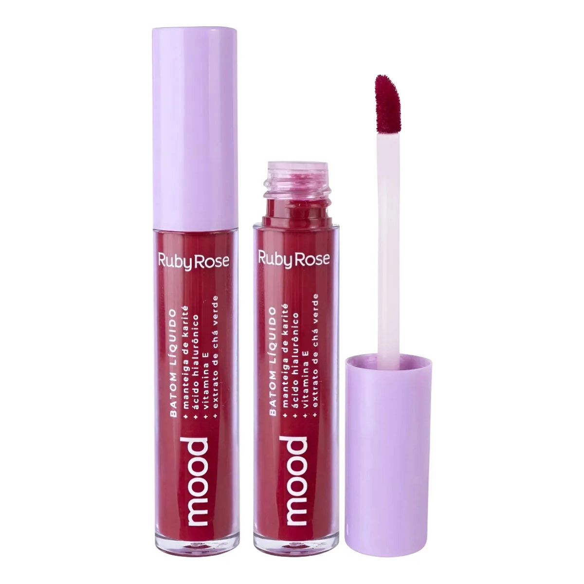 BATOM LABIAL LIQUIDO MOOD HB566S1 3,2ML DESIRE RUBY ROSE