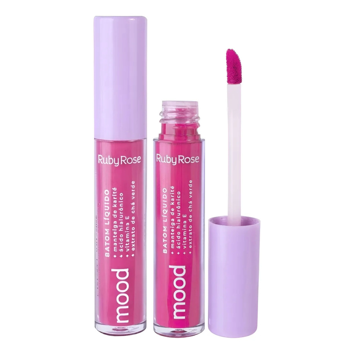 BATOM LABIAL LIQUIDO MOOD HB566S5 3,2ML CHARM RUBY ROSE