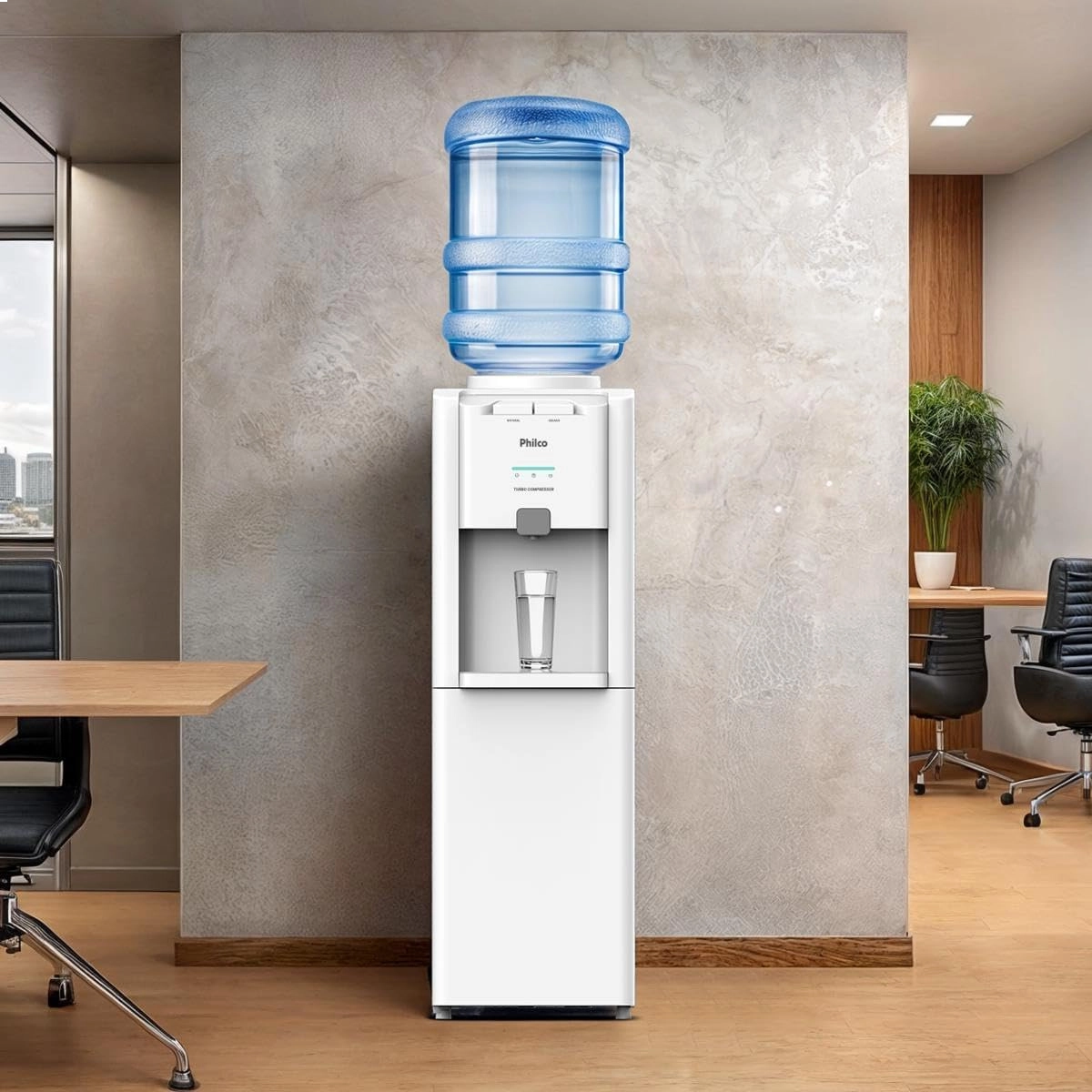 BEBDOURO ELETRICO PBE80A DE COLUNA COM AGUA GELADA E NATURAL BRANCO 127V