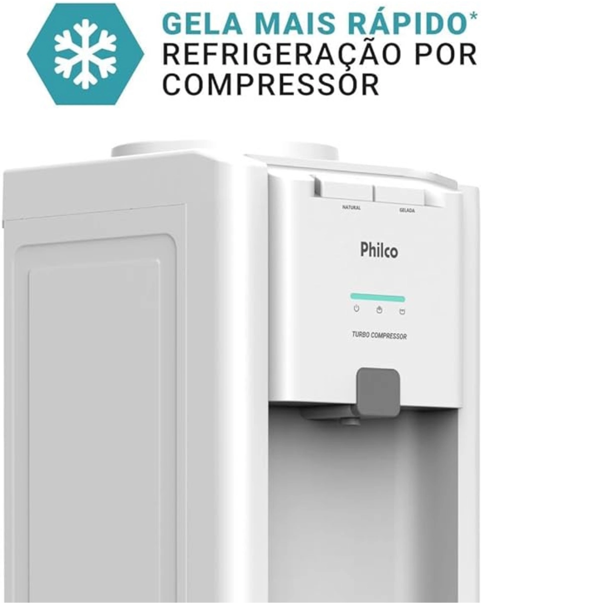 BEBDOURO ELETRICO PBE80A DE COLUNA COM AGUA GELADA E NATURAL BRANCO 220V