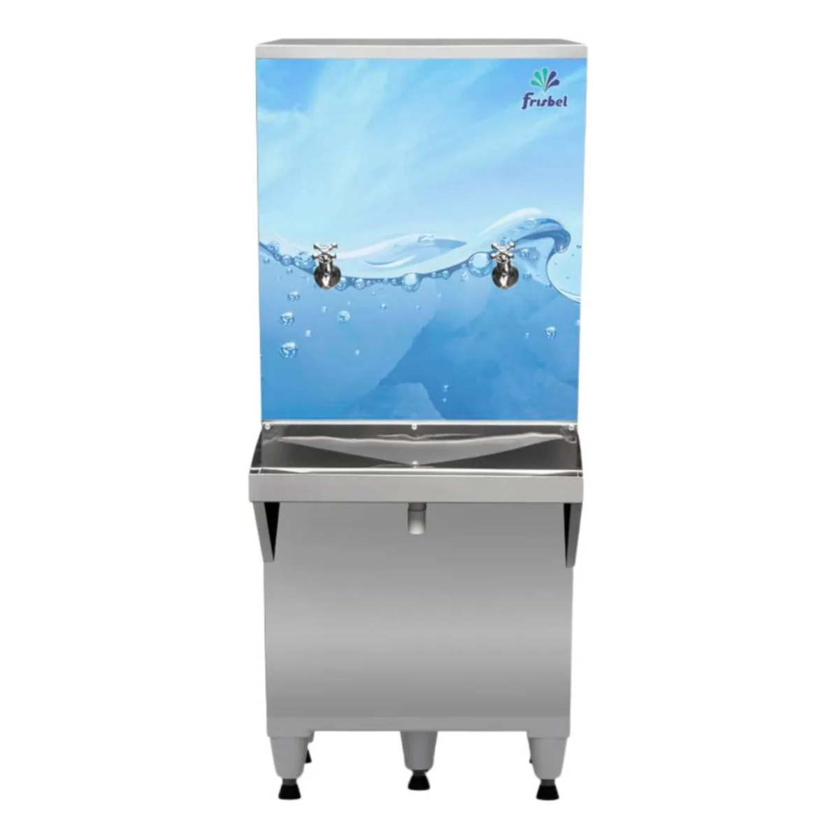 BEBEDOURO DE COLUNA INOX 50 LITROS FRISBEL 1 GELADA E 1 NATURAL 127V