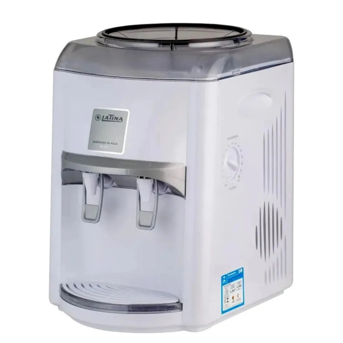 BEBEDOURO DE ÁGUA GELADA COM REFRIGERAÇÃO POR COMPRESSOR LATINA BR355 BRANCO 220V