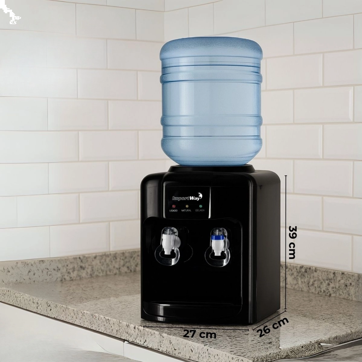 BEBEDOURO DE ÁGUA REFRIGERADO IMPORTWAY IWBAR PRETO 220V