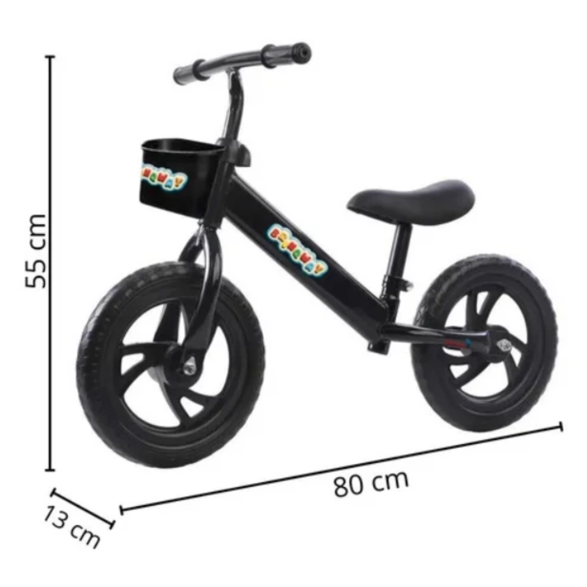BICICLETA ARO 12 SEM PEDAL IMPORTWAY BIKE BALANCE PRETA BICICLETA ARO 12 SEM PEDAL IMPORTWAY BIKE BALANCE PRETA