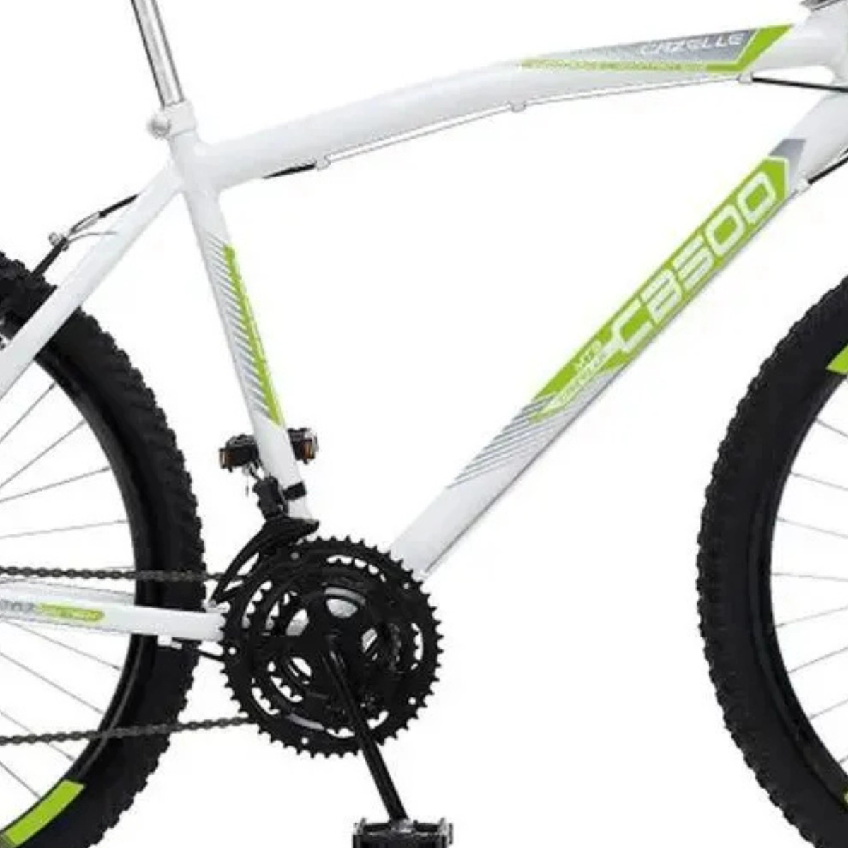 BICICLETA COLLI CB500 ARO 26 18 MARCHAS FREIO V-BRAKE COR BRANCO