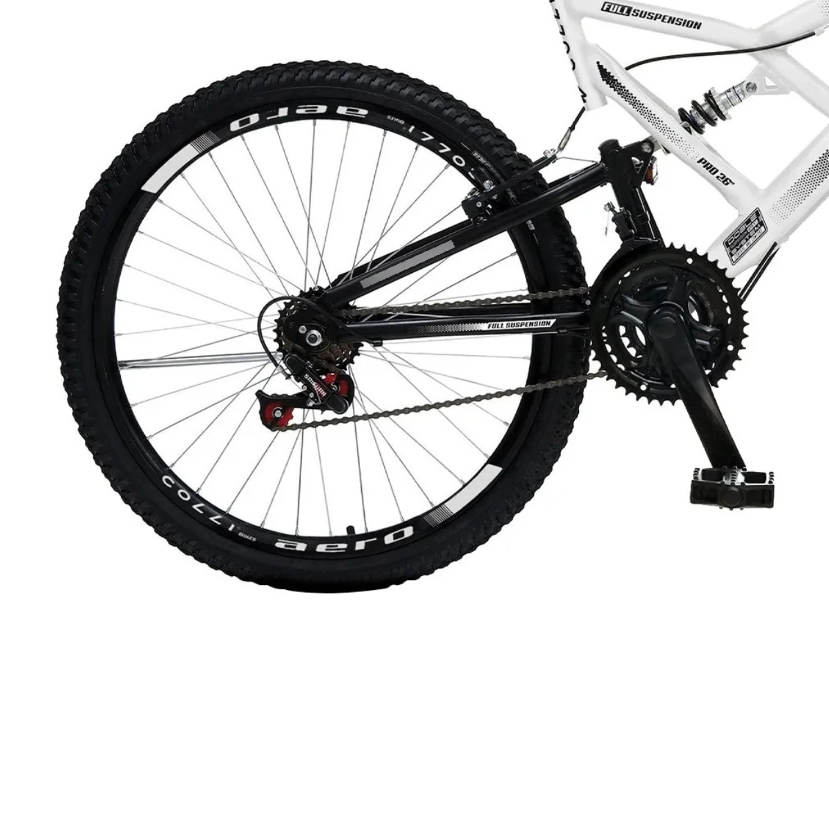 Bicicleta Colli Gps Dupla Susp. Full A.26 21V Branca