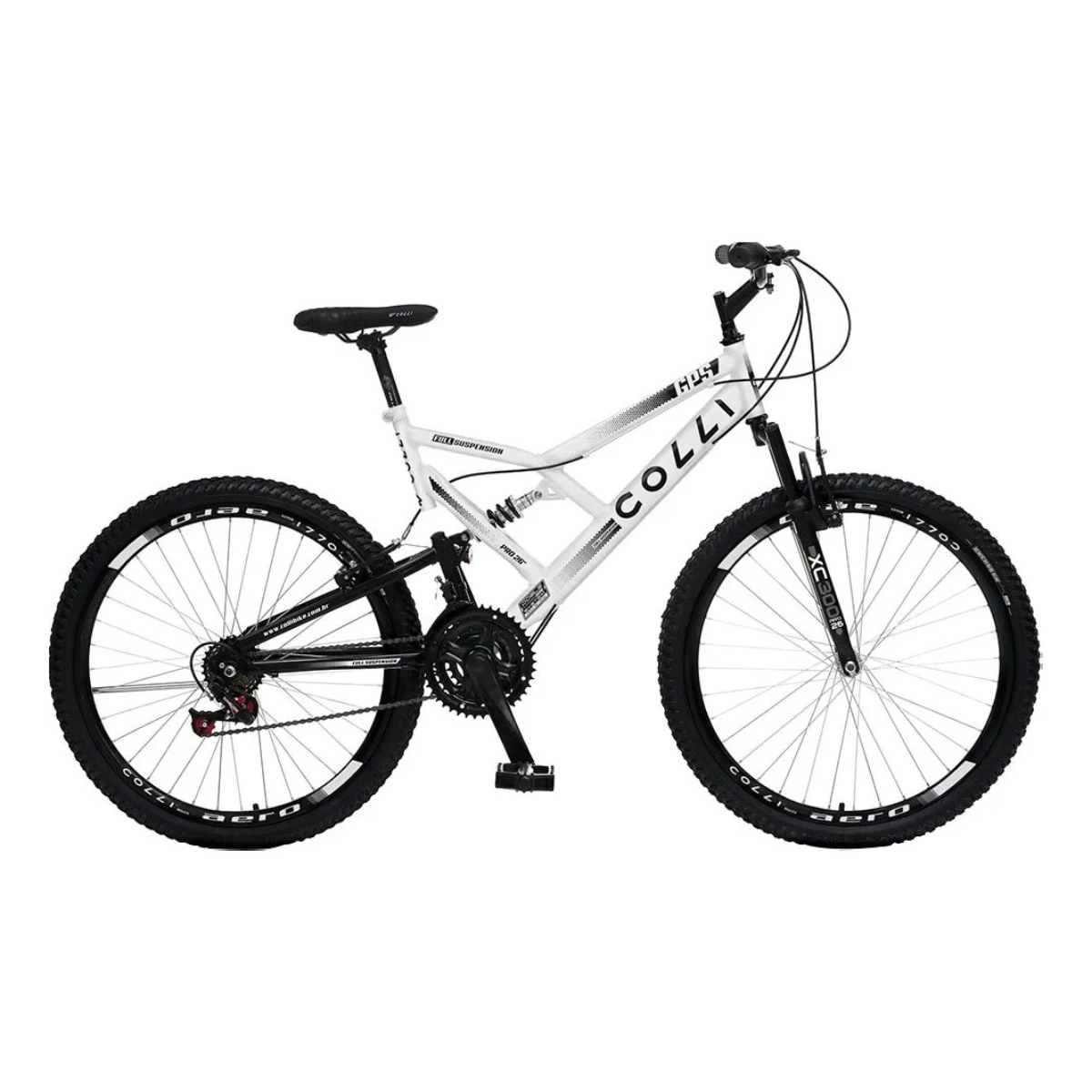 Bicicleta Colli Gps Dupla Susp. Full A.26 21V Branca