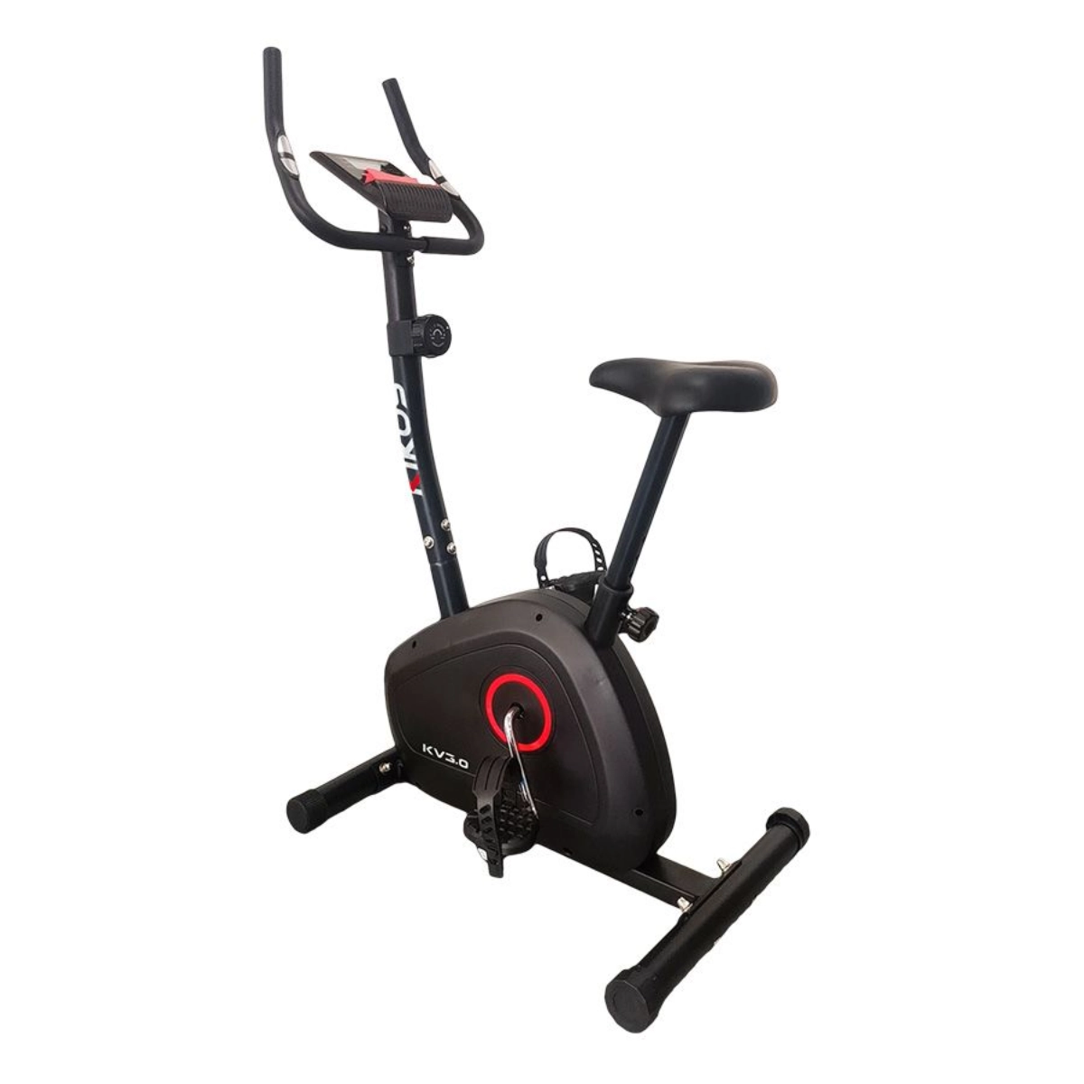 BICICLETA ERGOMÉTRICA KIKOS KV3.0 PRETA MAGNÉTICA 8 NIVEIS 