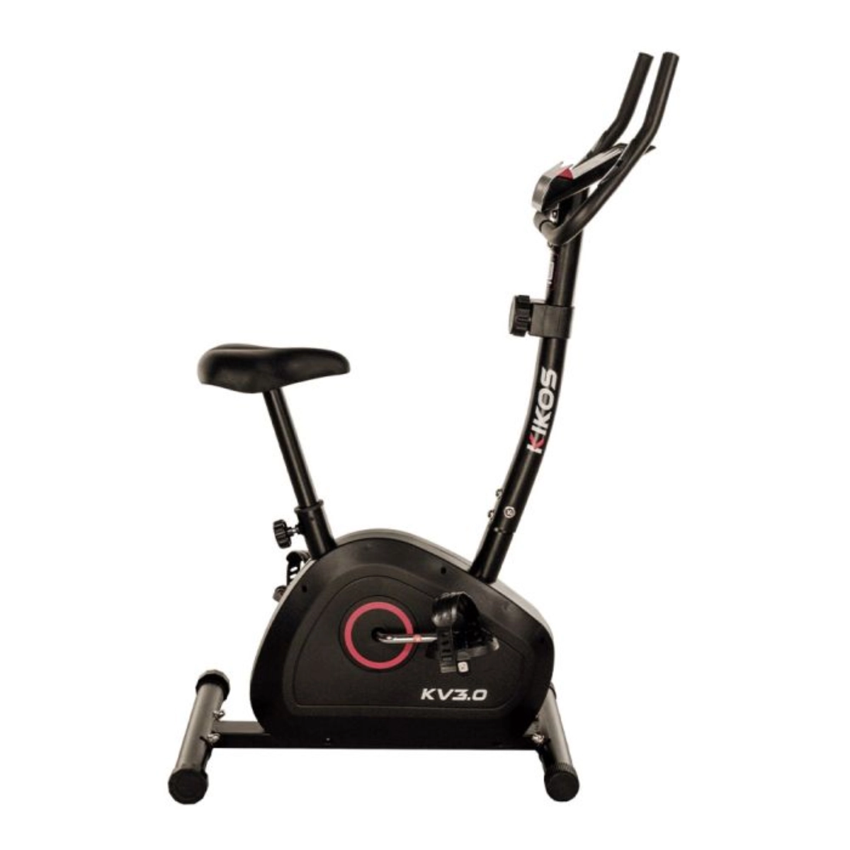 BICICLETA ERGOMÉTRICA KIKOS KV3.0 PRETA MAGNÉTICA 8 NIVEIS 