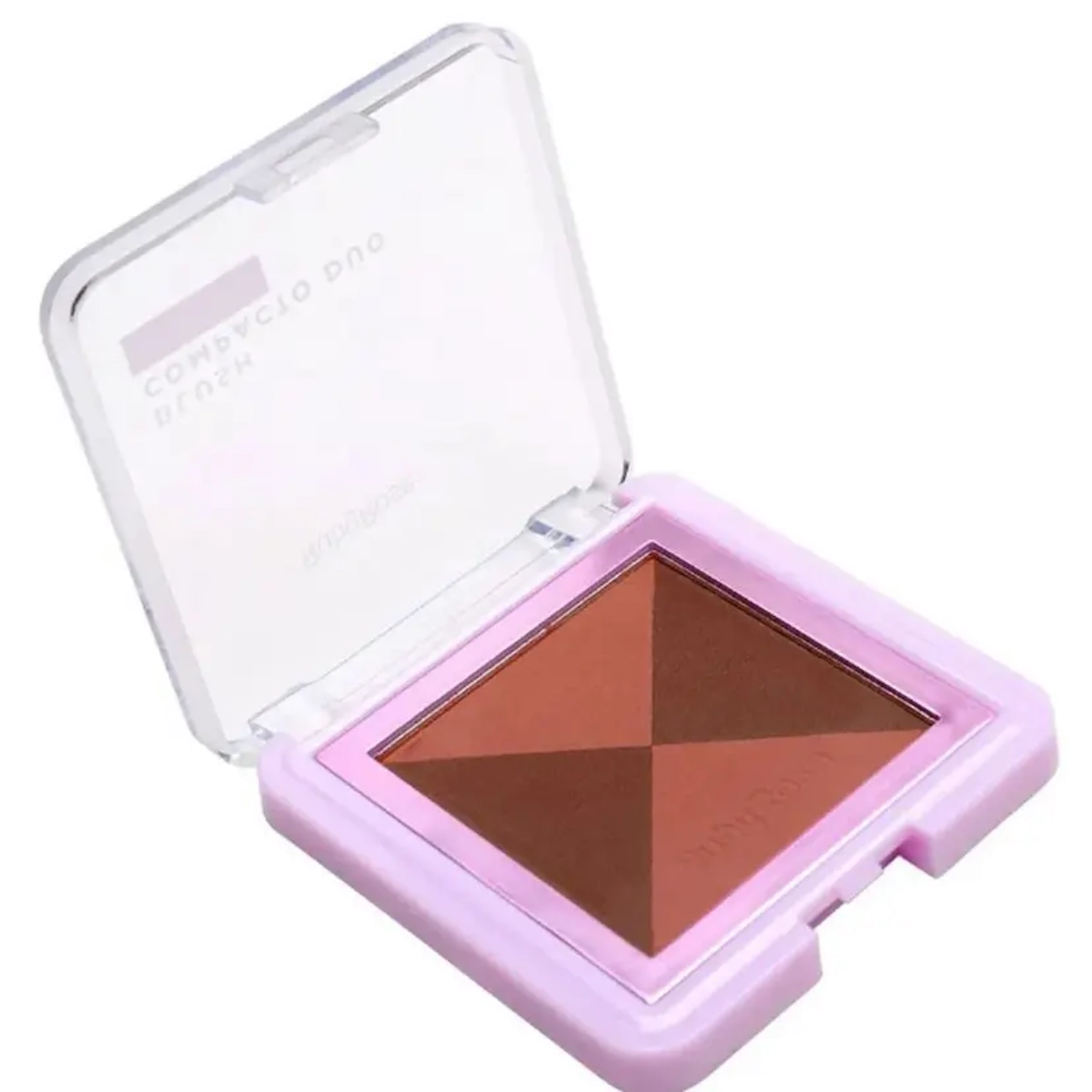 BLUSH COMPACTO DUPLA PALETA DE CORES DB04 RUBY ROSE BLUSH COMPACTO DUPLA PALETA DE CORES DB04 RUBY ROSE