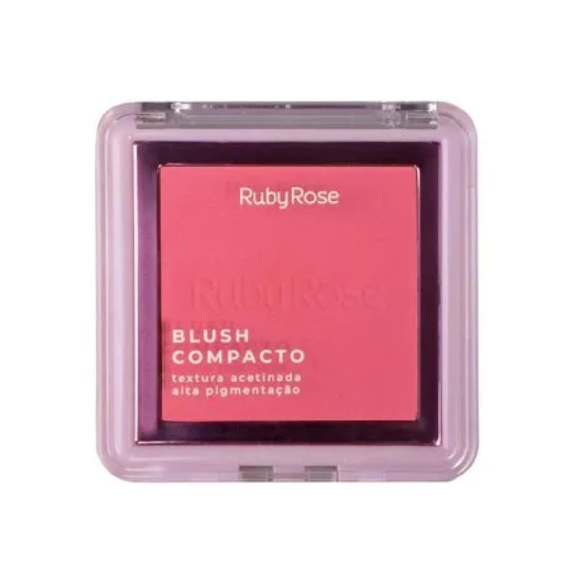 BLUSH COMPACTO RUBY ROSE TEXTURA ACETINADA BL20 7,3G