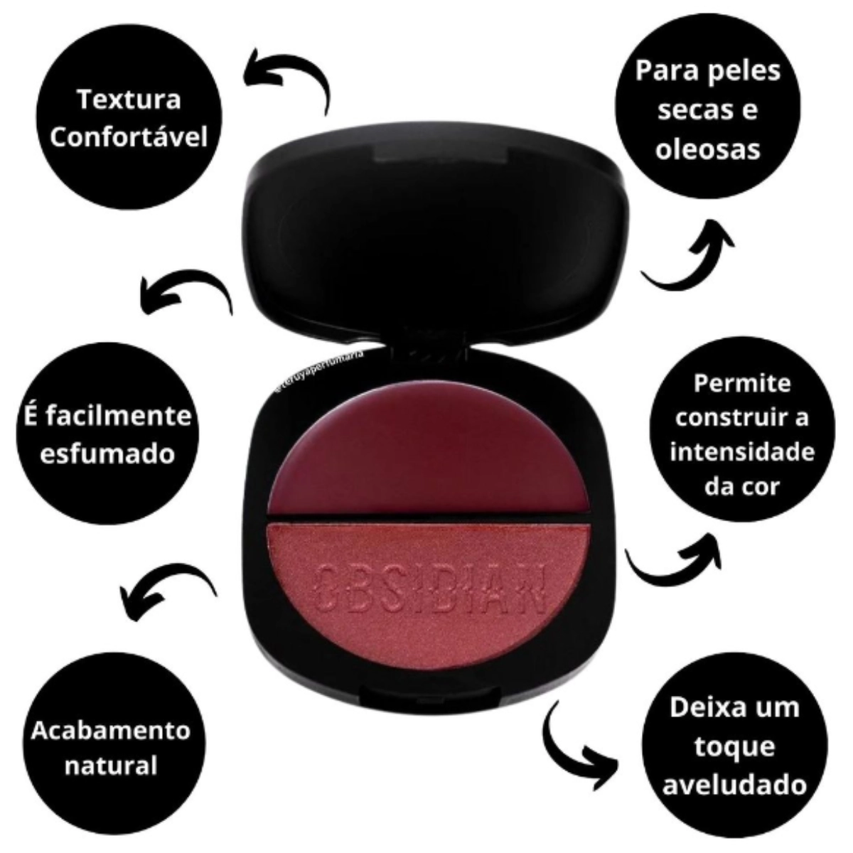 BLUSH DUO OBSIDIAN GEMINI OG03 HB10003 RUBY ROSE BLUSH DUO OBSIDIAN GEMINI OG03 HB10003 RUBY ROSE