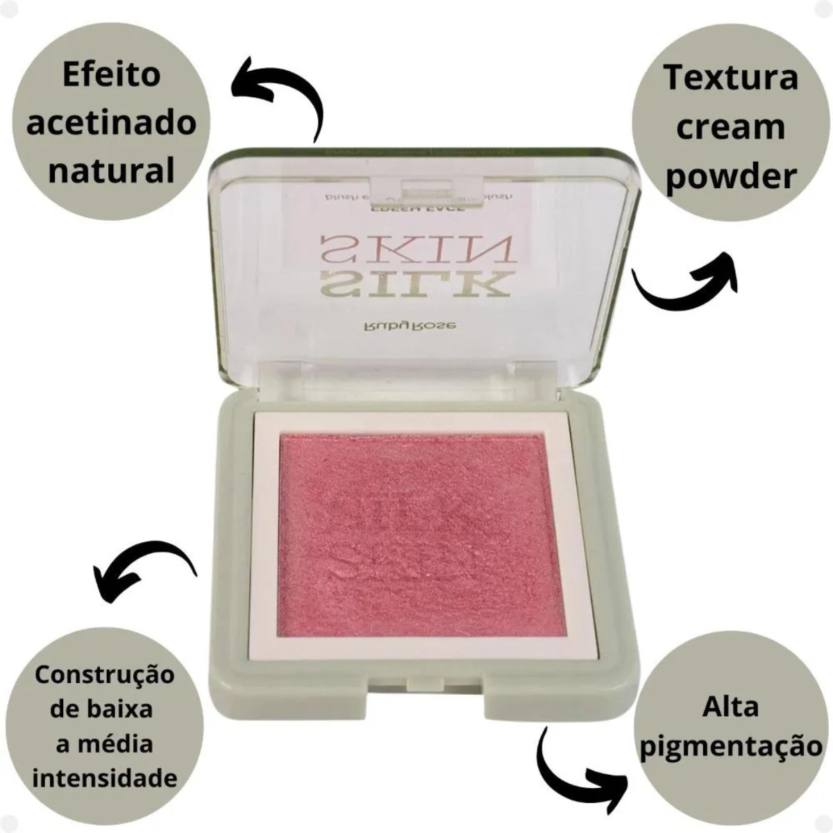 BLUSH EM CREME FRESH FACE HBF10001 CORAL CRUSH SILK SKIN RUBYROSE