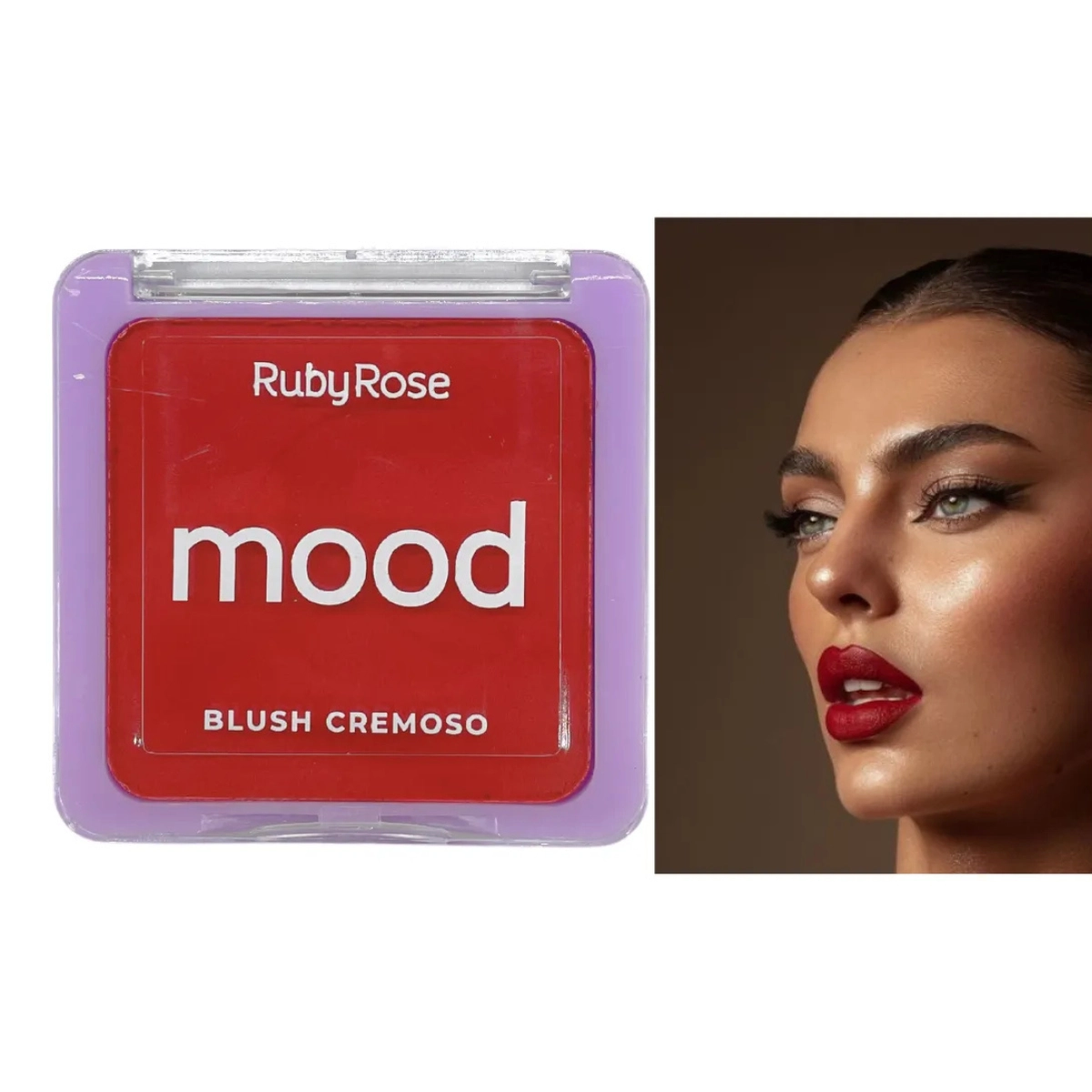 BLUSH FACIAL CREMOSO MOOD CB03 HBF5873 RUBY ROSE
