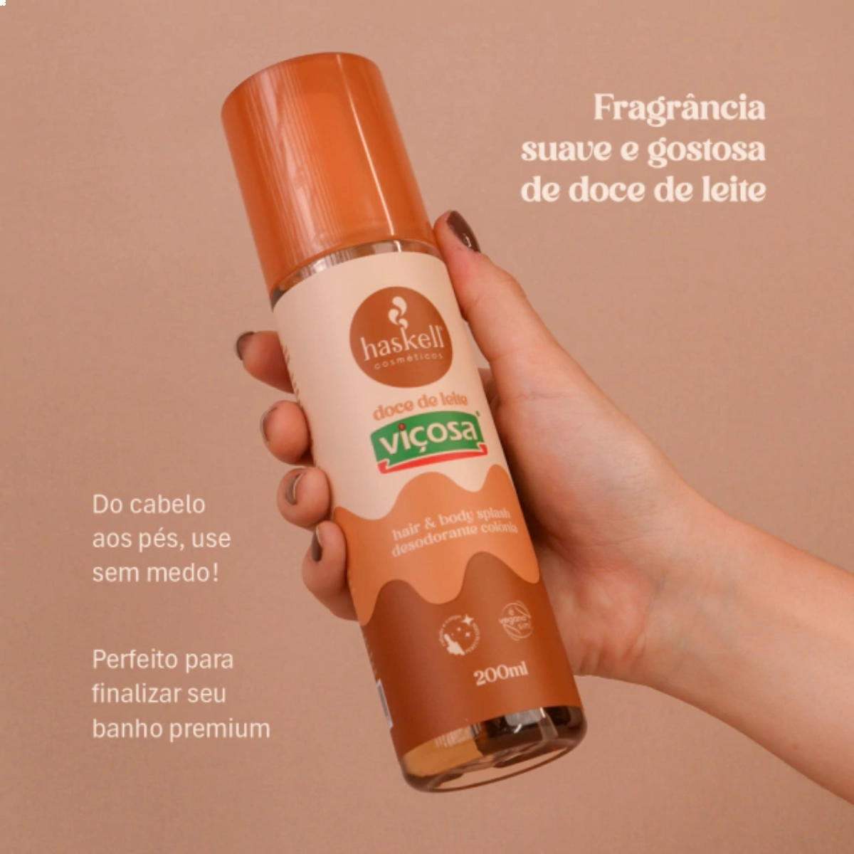 BODY & HAIR SPLASH DOCE DE LEITE 200ML HASKELL BODY & HAIR SPLASH DOCE DE LEITE 200ML HASKELL