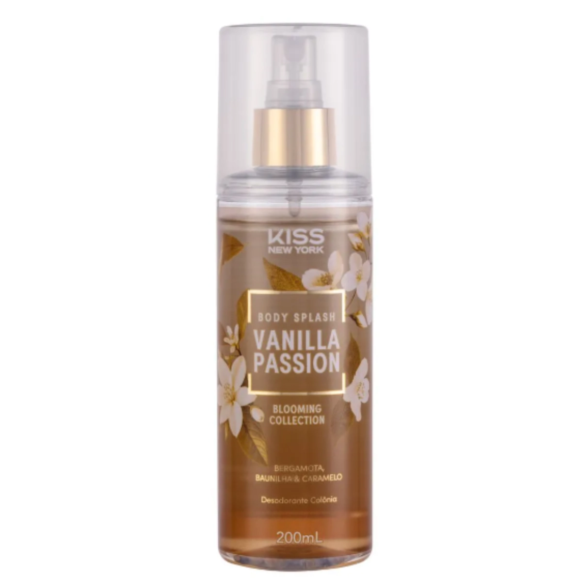 Body Splash Kiss New York Vanilla Passion Fragrância Oriental com Baunilha 250ml