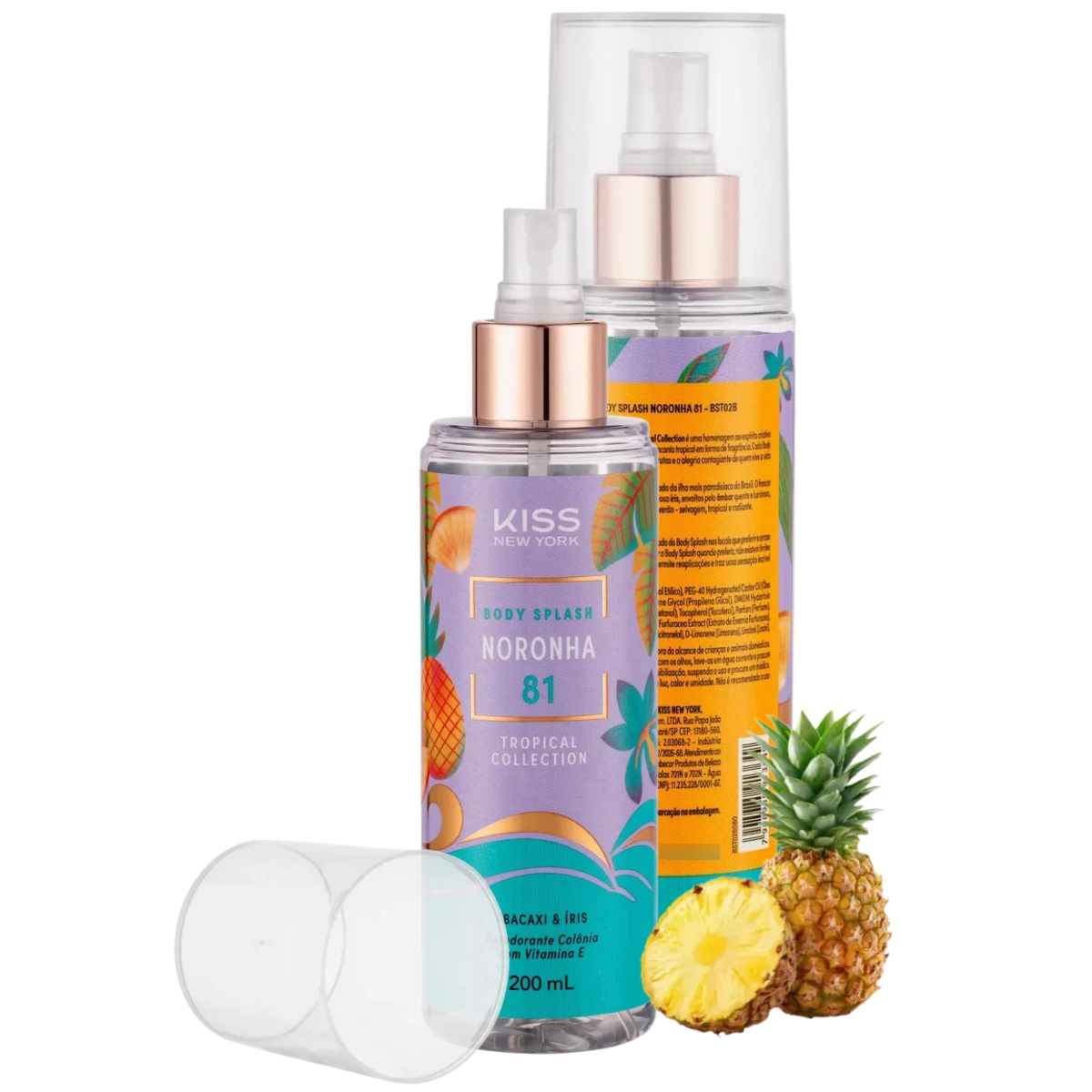 BODY SPLASH KNY TROPICAL COLLECTION NORONHA 81 ABACAXI &amp; ÍRIS 200ML