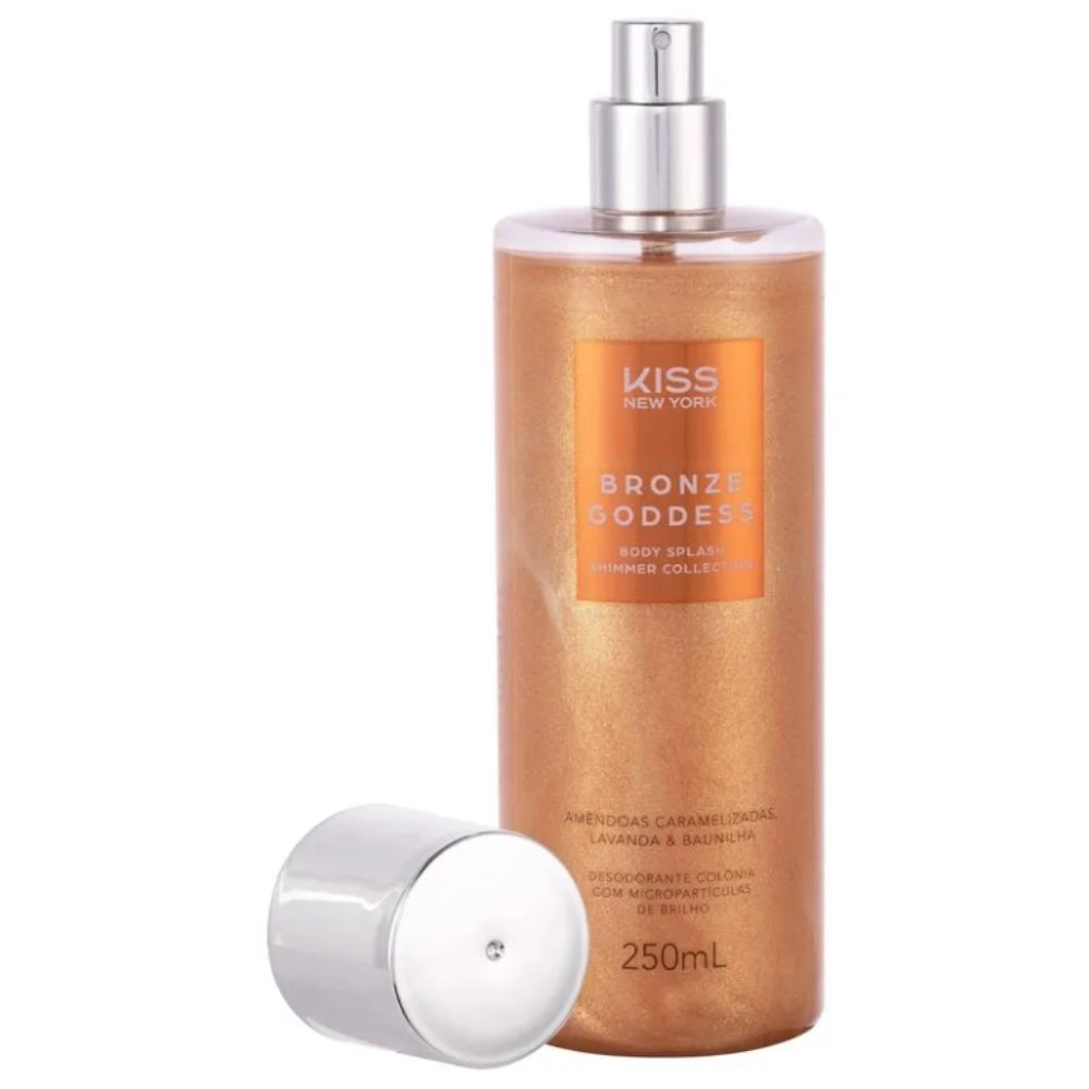 Body Splash Shimmer Bronze Goddess - Kiss New York - 250 ML