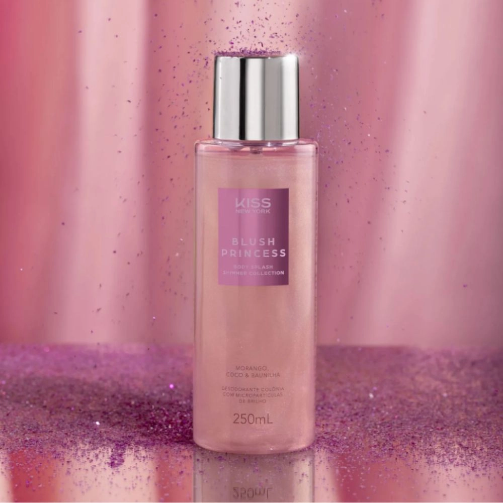 Body Splash Shimmer Collection Blush Princess 250ml - Kiss New York