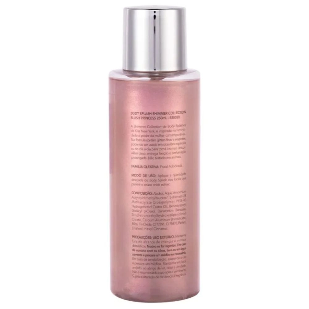 Body Splash Shimmer Collection Blush Princess 250ml - Kiss New York